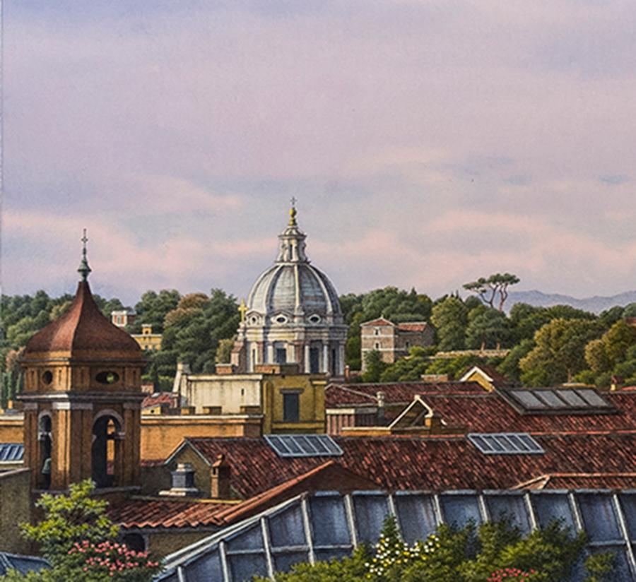 Rome Rooftops II  - Art by Frederick Brosen