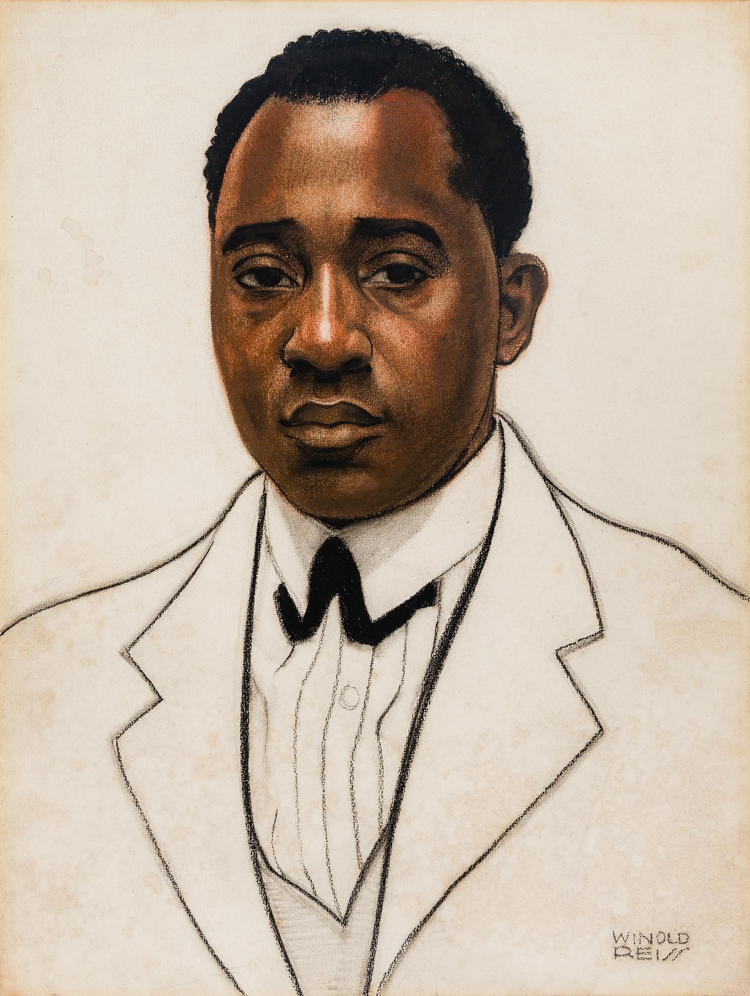 Portrait of Robert Nathaniel Dett (1882-1943) - Art by Winold Reiss