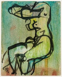 Figura nuda seduta