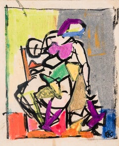Elizabeth (Seated Figure with Cat)