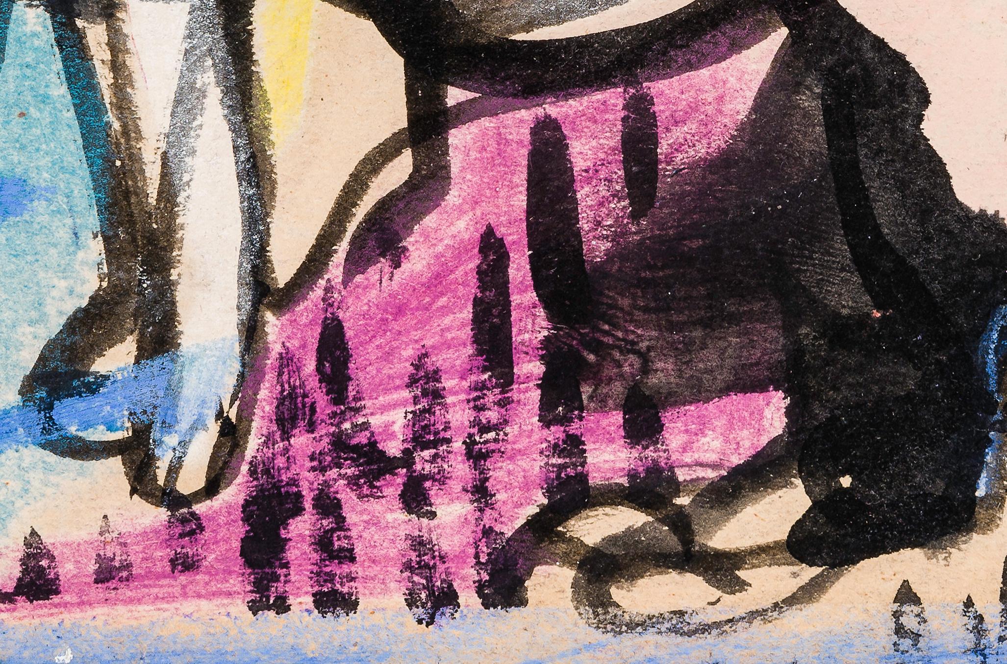 Firmado (en la parte inferior izquierda): FK [monograma del artista]

EX COL.: el artista; a I. David Orr (1904-1997), Long Island, Nueva York; a su patrimonio, 1997 hasta la actualidad

Formado inicialmente como pintor figurativo, Kline era un