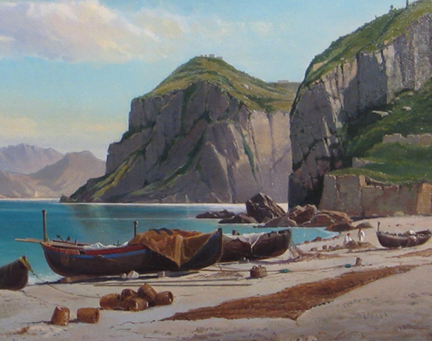 Marina Grande, Capri - Painting by Charles Temple Dix
