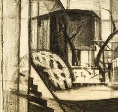 Study for Old Canal, Red and Blue (Rockaway, Morris Canal)