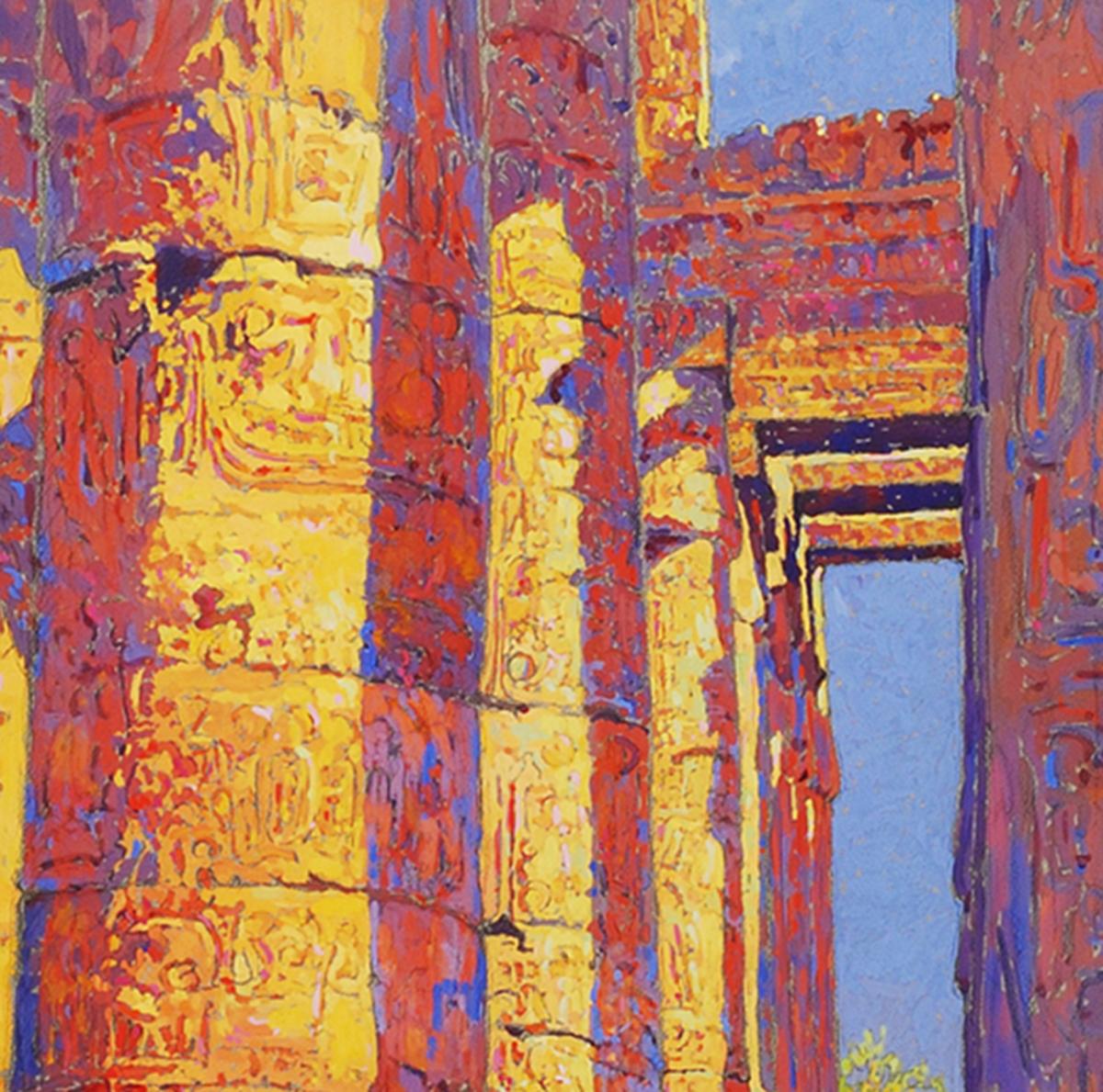 Touristen besichtigen den Tempel der Karnake, Ägypten (Amerikanischer Realismus), Art, von Eleanor Parke Custis