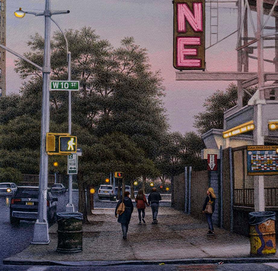 West 10th Street, Coney Island  - Art by Frederick Brosen