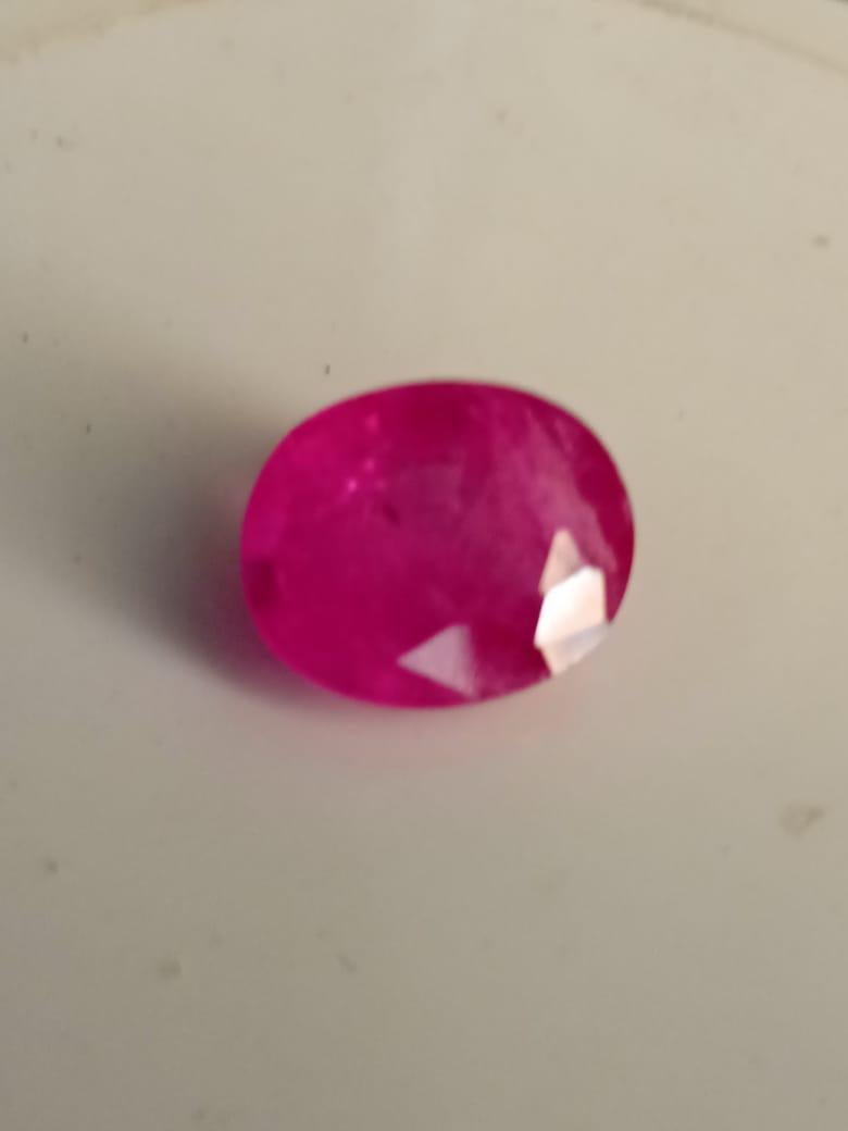 Natural ruby not heated not treated 4.10 carats - Art by Unknown