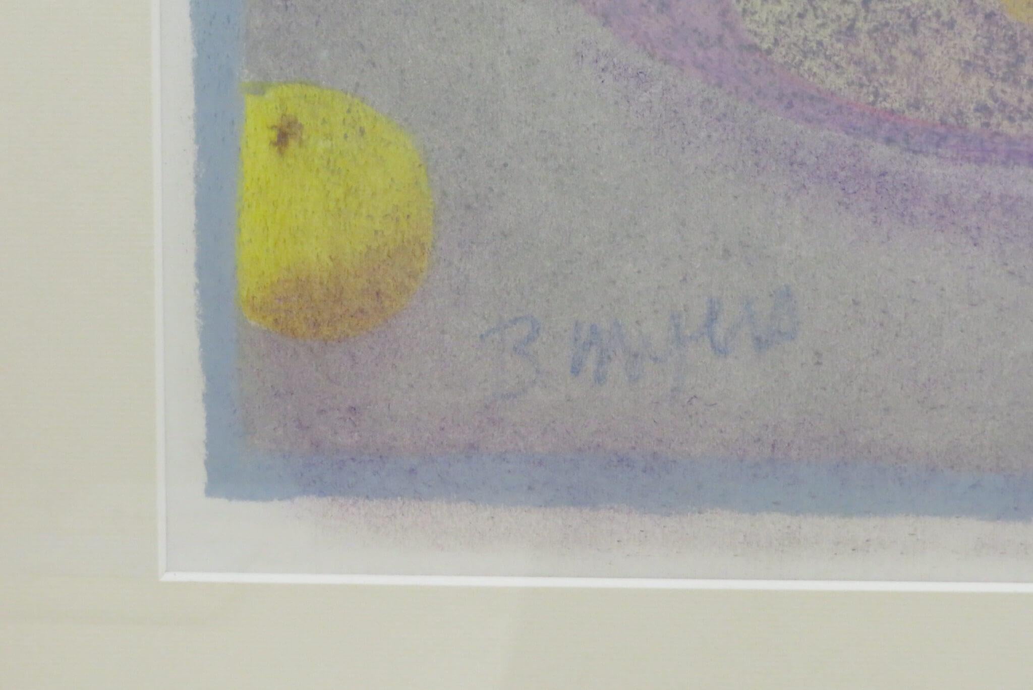 Original LARGE Blumenstillleben Englisch Pastellmalerei von BERNARD MYERS (Post-Impressionismus), Art, von Bernard Myers