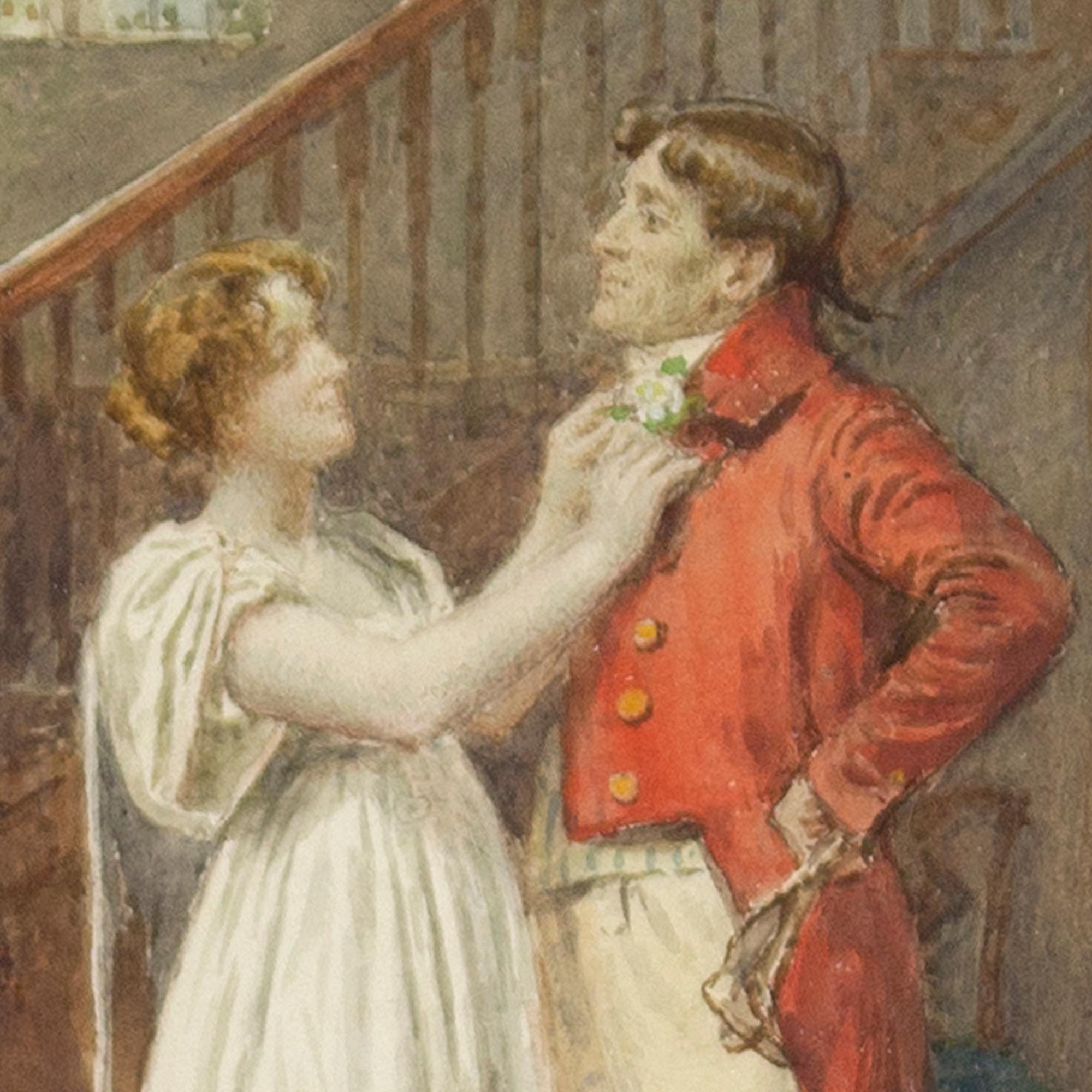 George Goodwin Kilburne, The Finishing Touch, Watercolour For Sale 5