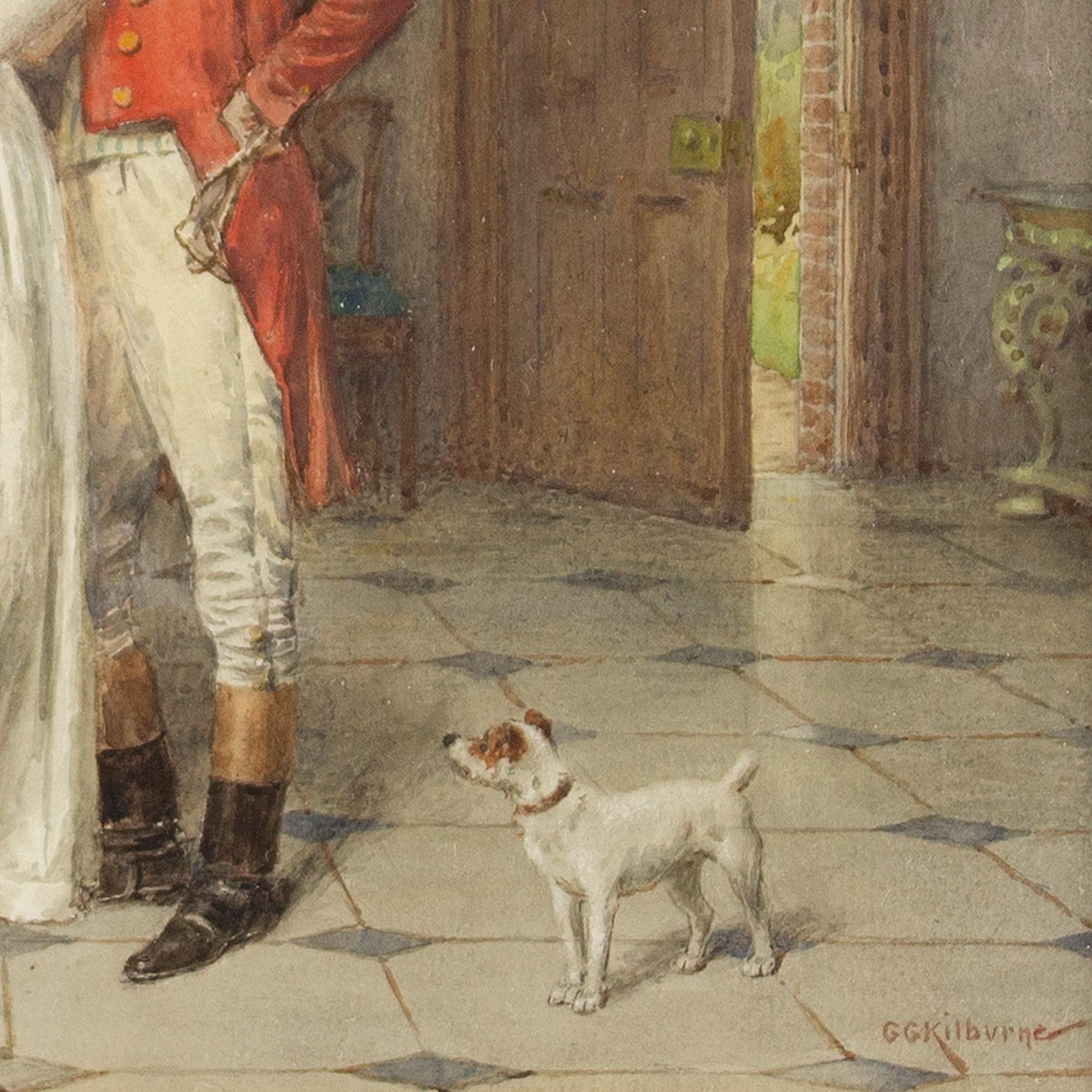 George Goodwin Kilburne, The Finishing Touch, Watercolour For Sale 2