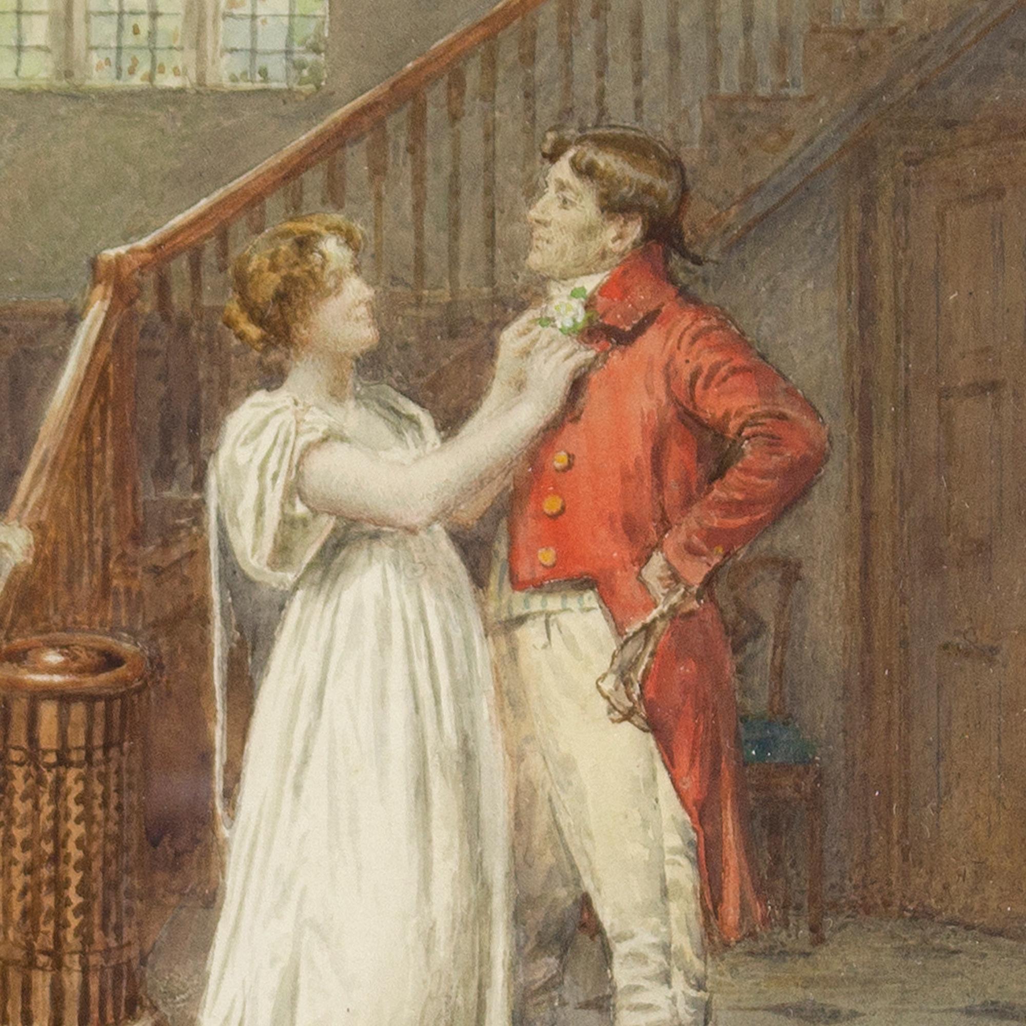 George Goodwin Kilburne, The Finishing Touch, Watercolour For Sale 3