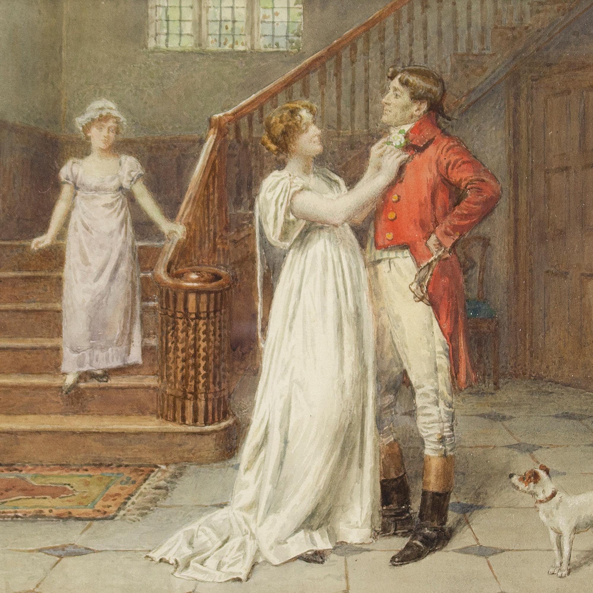 George Goodwin Kilburne, The Finishing Touch, Watercolour For Sale 4