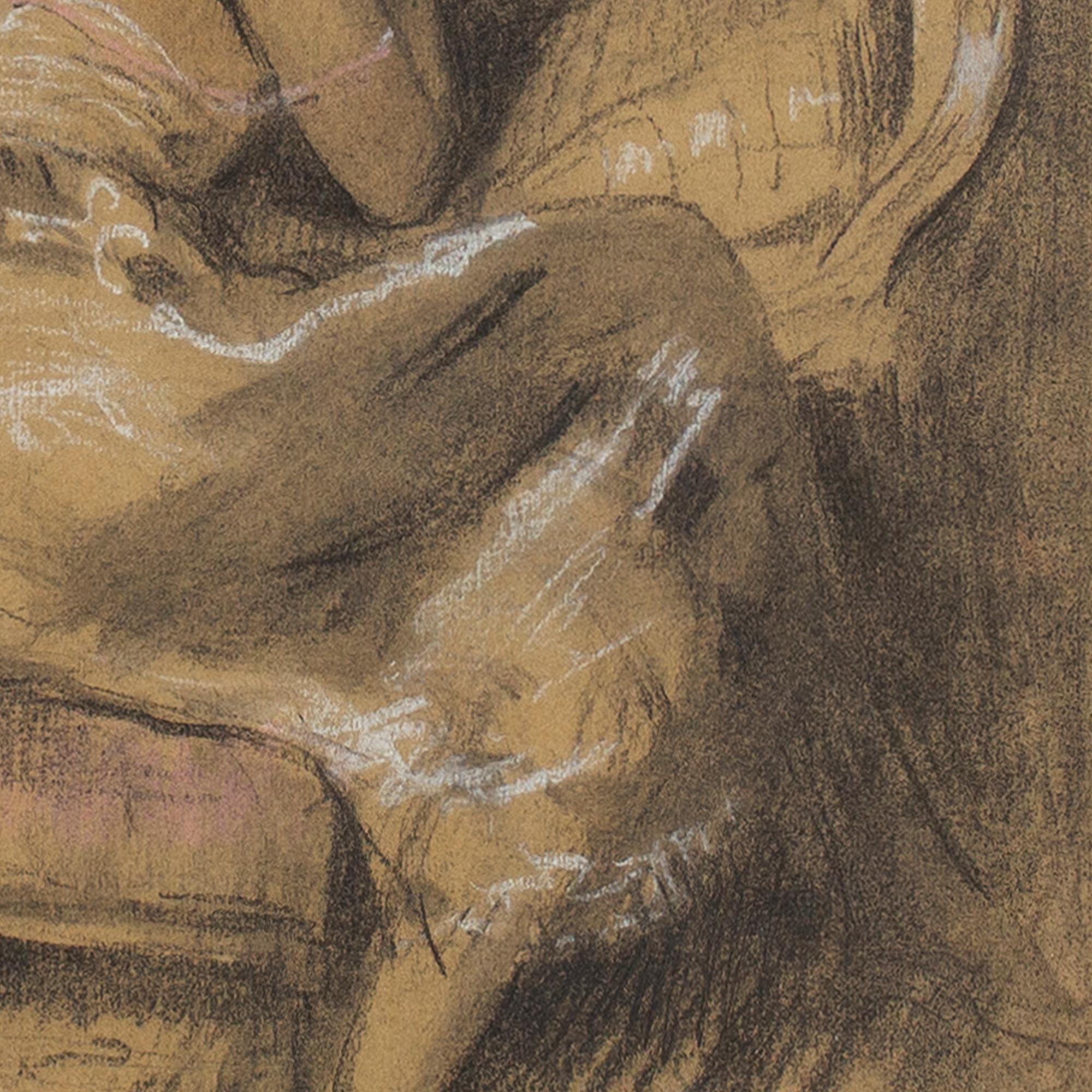 William Albert Ablett, In Her Boudoir, Drawing For Sale 1
