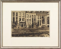 Willem Witsen, Oude Waal, Amsterdam, Etching