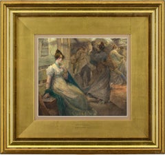 Edgar Bundy RA, « The Wallflower », aquarelle