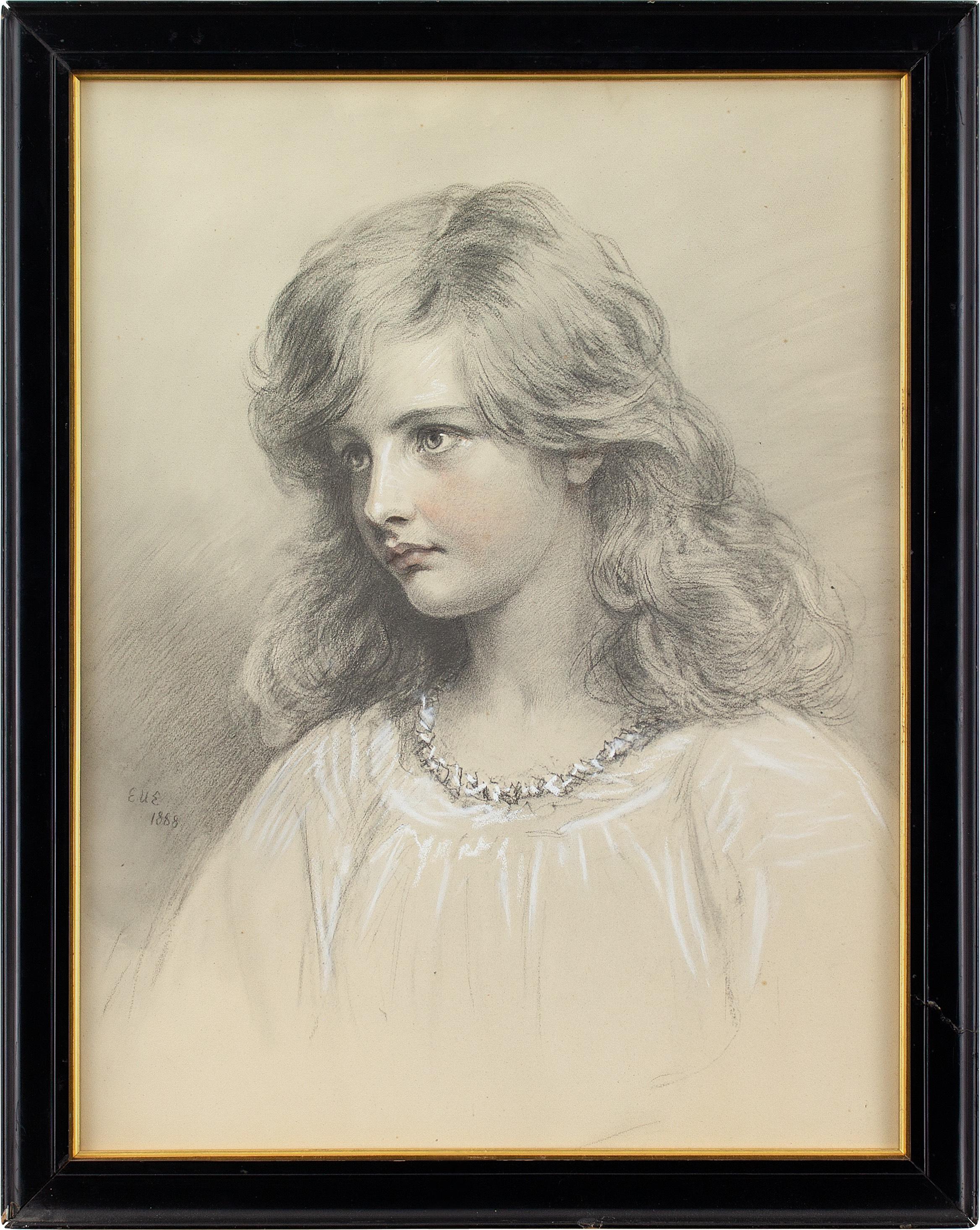 Eden Upton Eddis, Portrait de Muriel Paget Bowman, Dessin