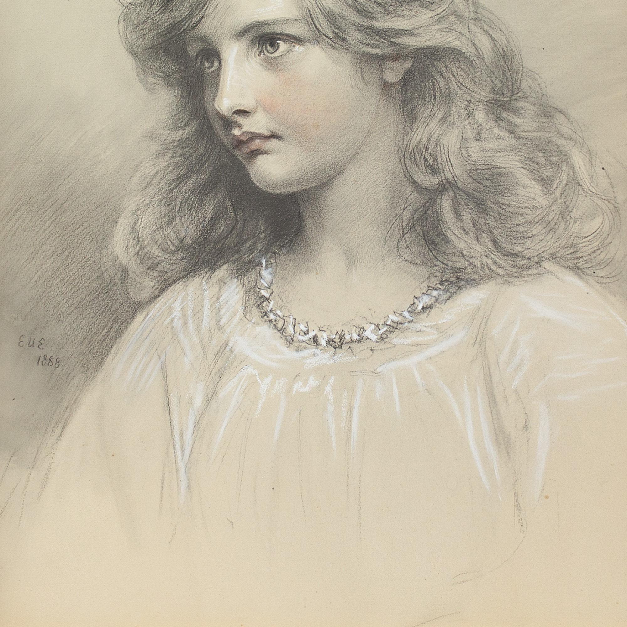 Eden Upton Eddis, Portrait of Muriel Paget Bowman, Drawing For Sale 1