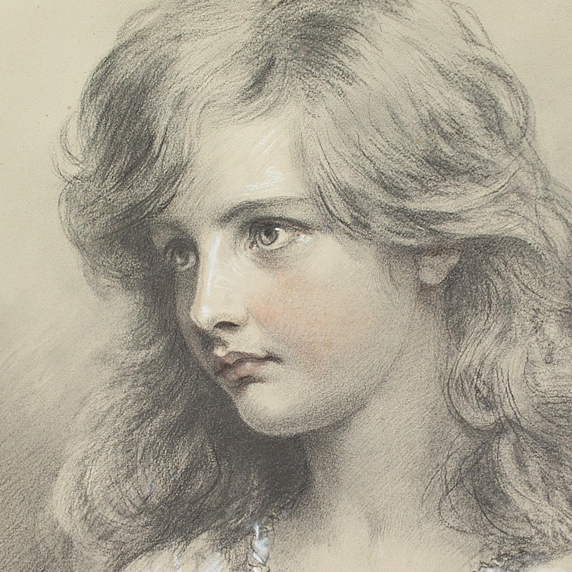 Eden Upton Eddis, Portrait of Muriel Paget Bowman, Drawing For Sale 2