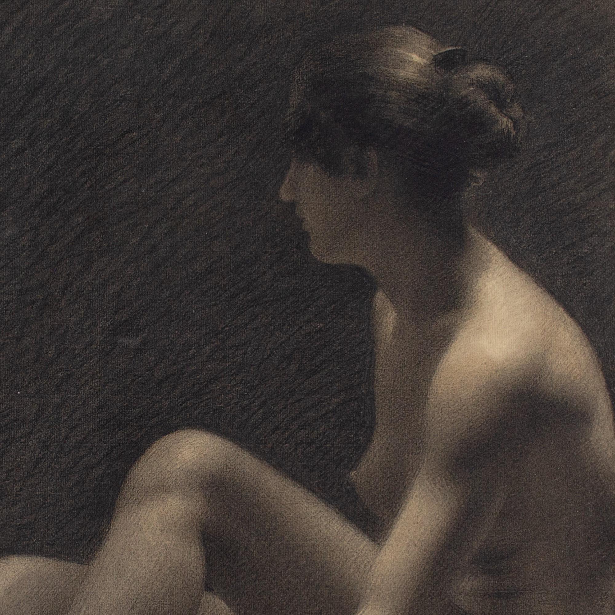 L Ducourant, Nude, Academic Study, Drawing 5