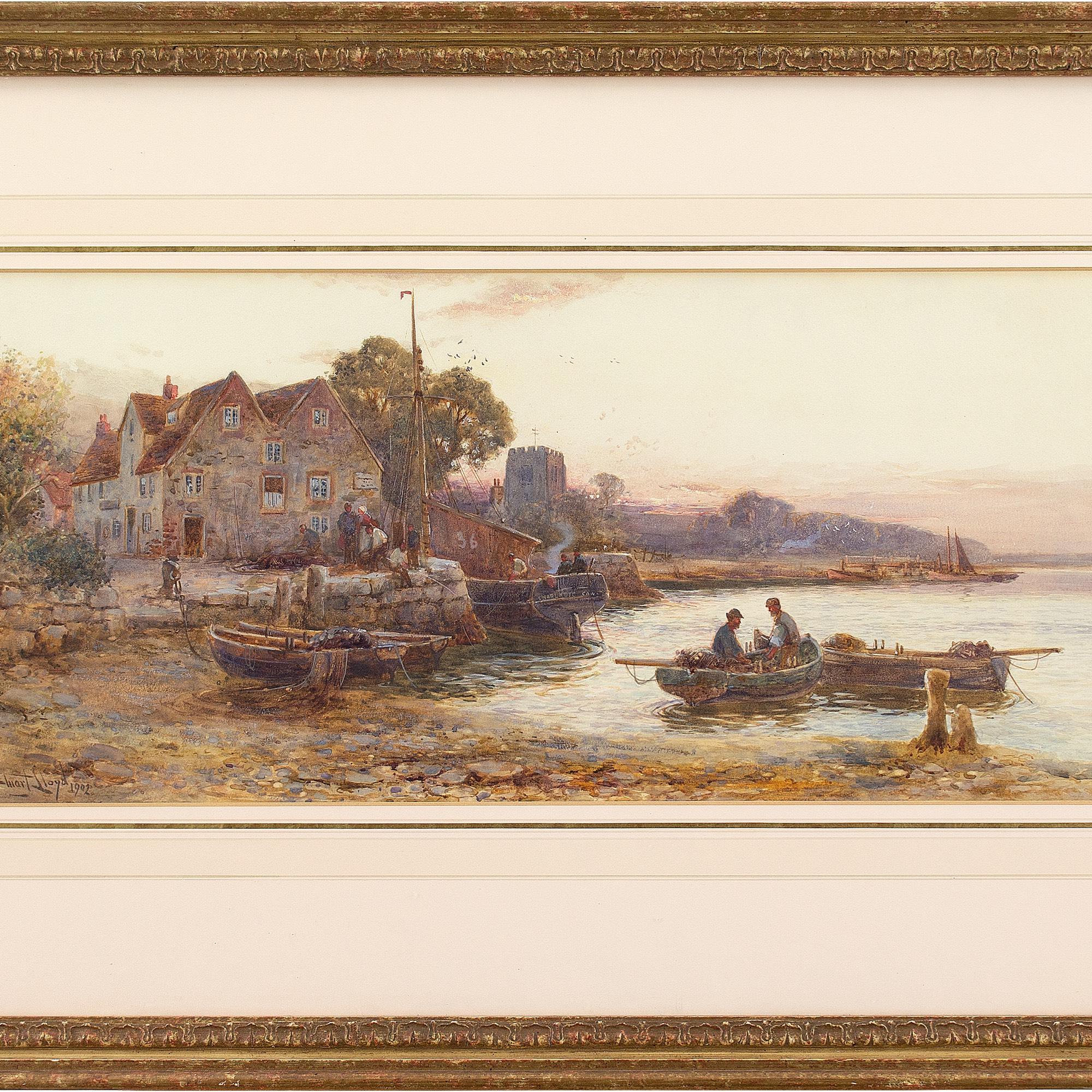 Walter Stuart Lloyd, Wooten Creek, Isle Of Wight, Watercolour 1