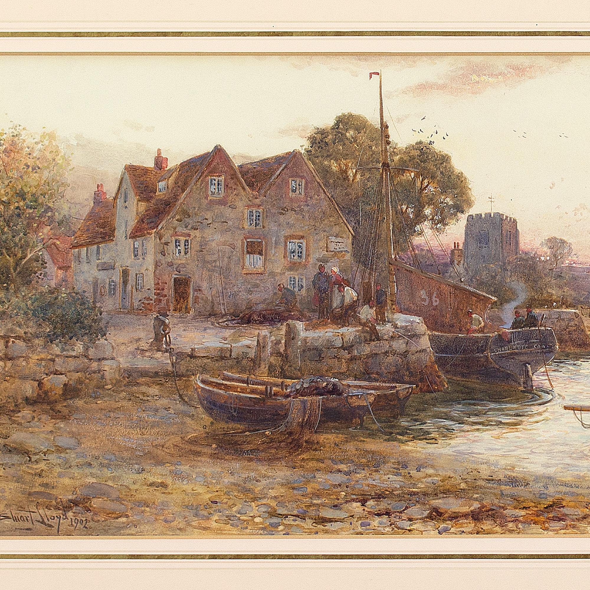Walter Stuart Lloyd, Wooten Creek, Isle Of Wight, Watercolour 2