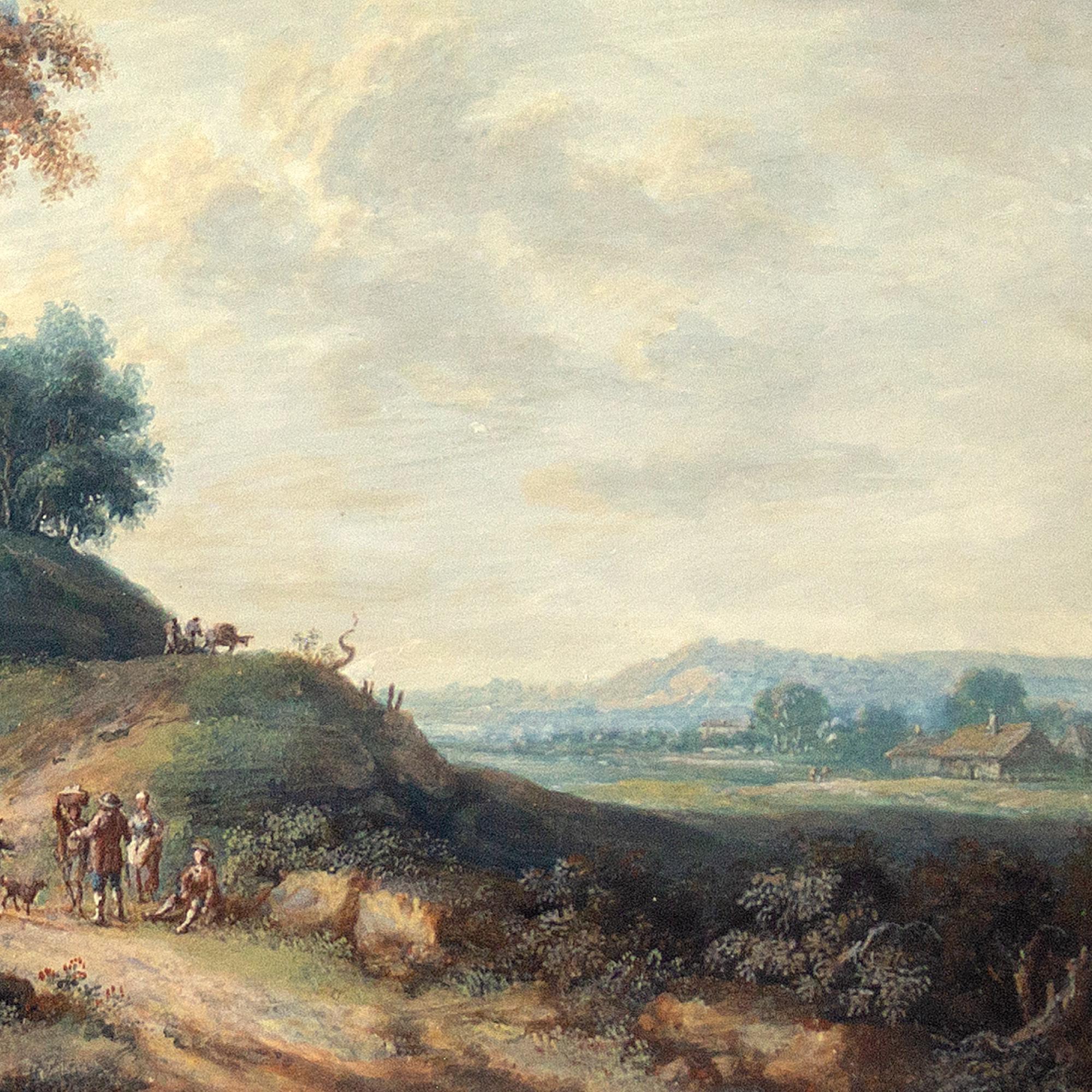 John Inigo Richards RA (Attributed) Landscape With Country Track & Figures For Sale 5