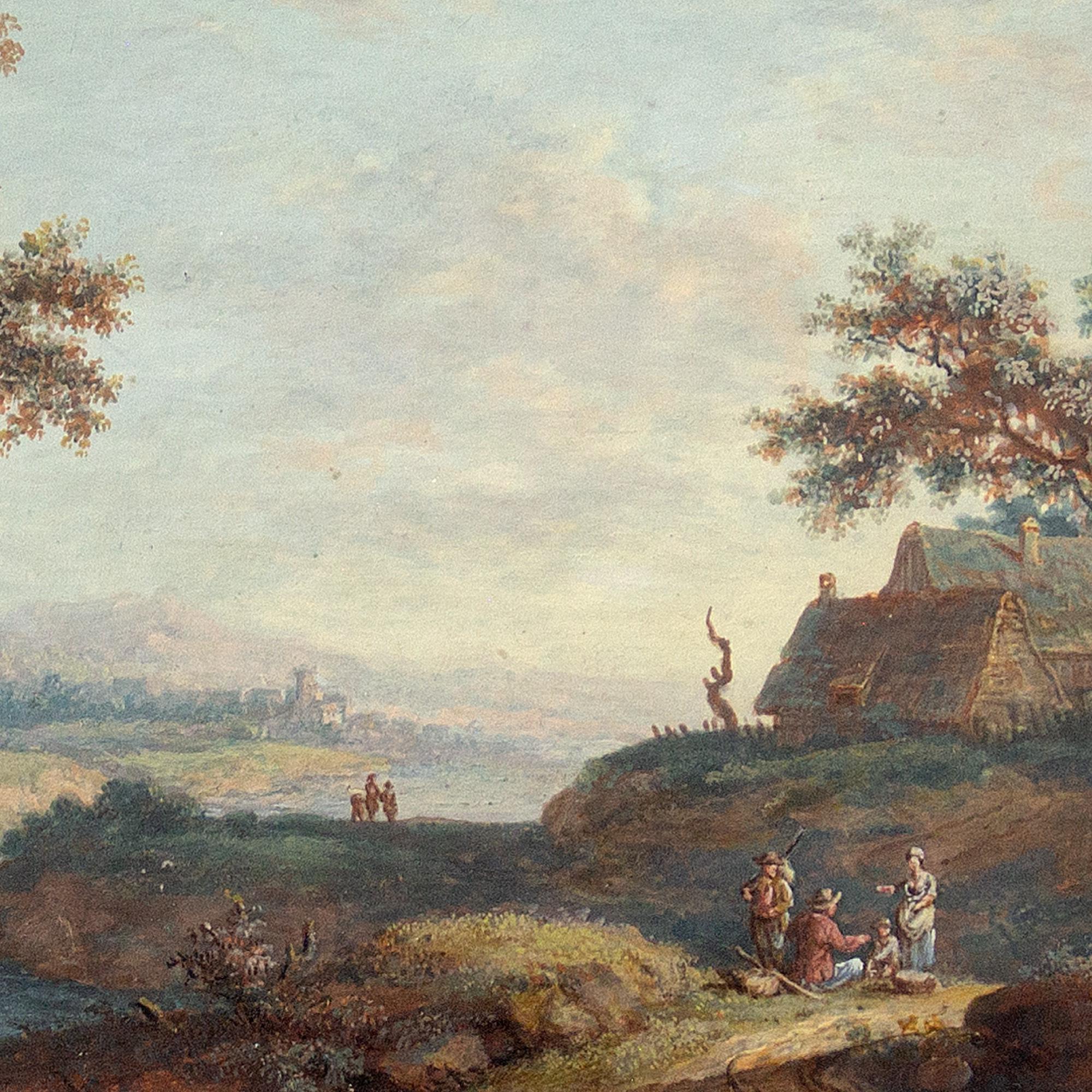 John Inigo Richards RA (Attributed), Landscape With Country Track & Figures For Sale 5