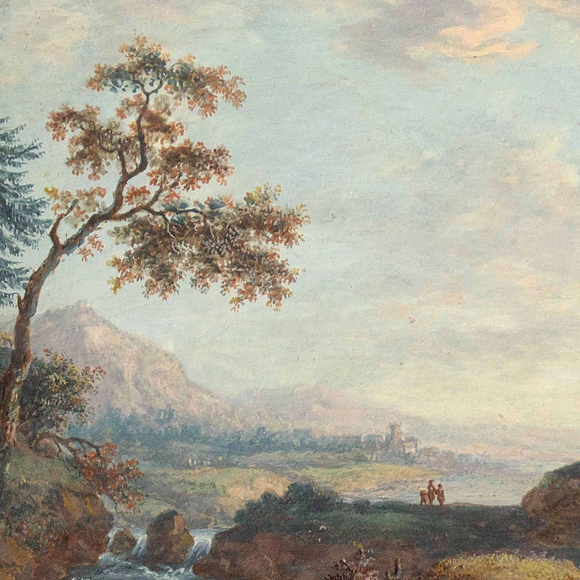John Inigo Richards RA (Attributed), Landscape With Country Track & Figures For Sale 6