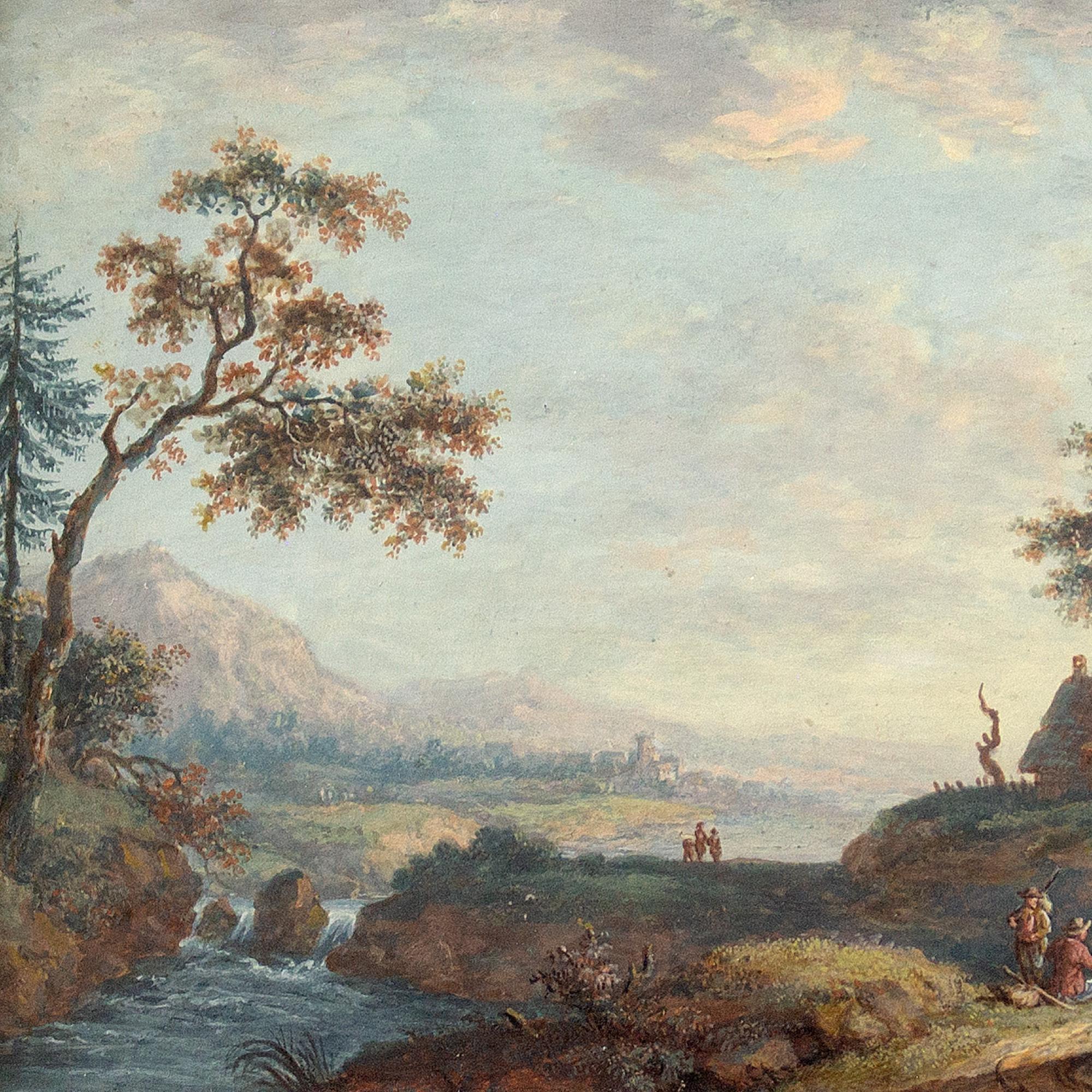 John Inigo Richards RA (Attributed), Landscape With Country Track & Figures For Sale 3