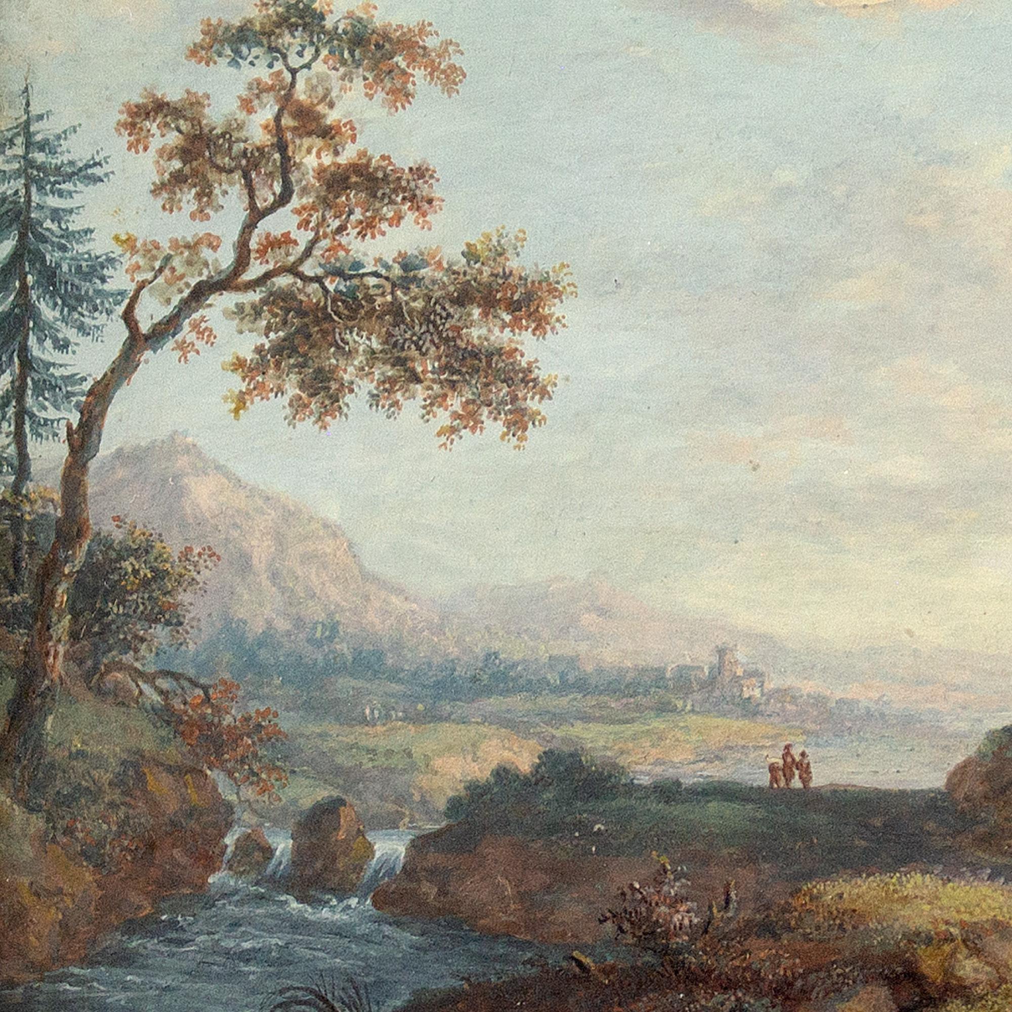 John Inigo Richards RA (Attributed), Landscape With Country Track & Figures For Sale 7