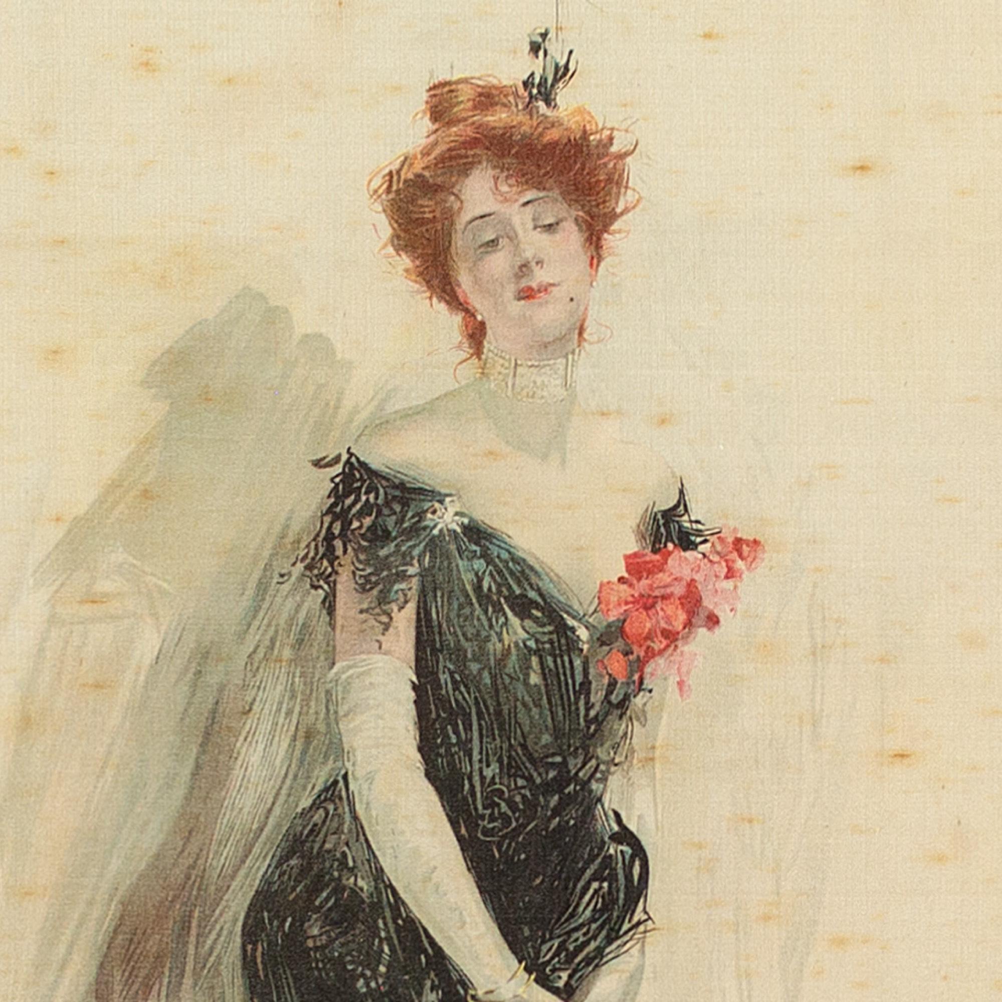 Reginald Pannett The Merry Widow, Sheet Music Cover Design, Watercolour For Sale 5