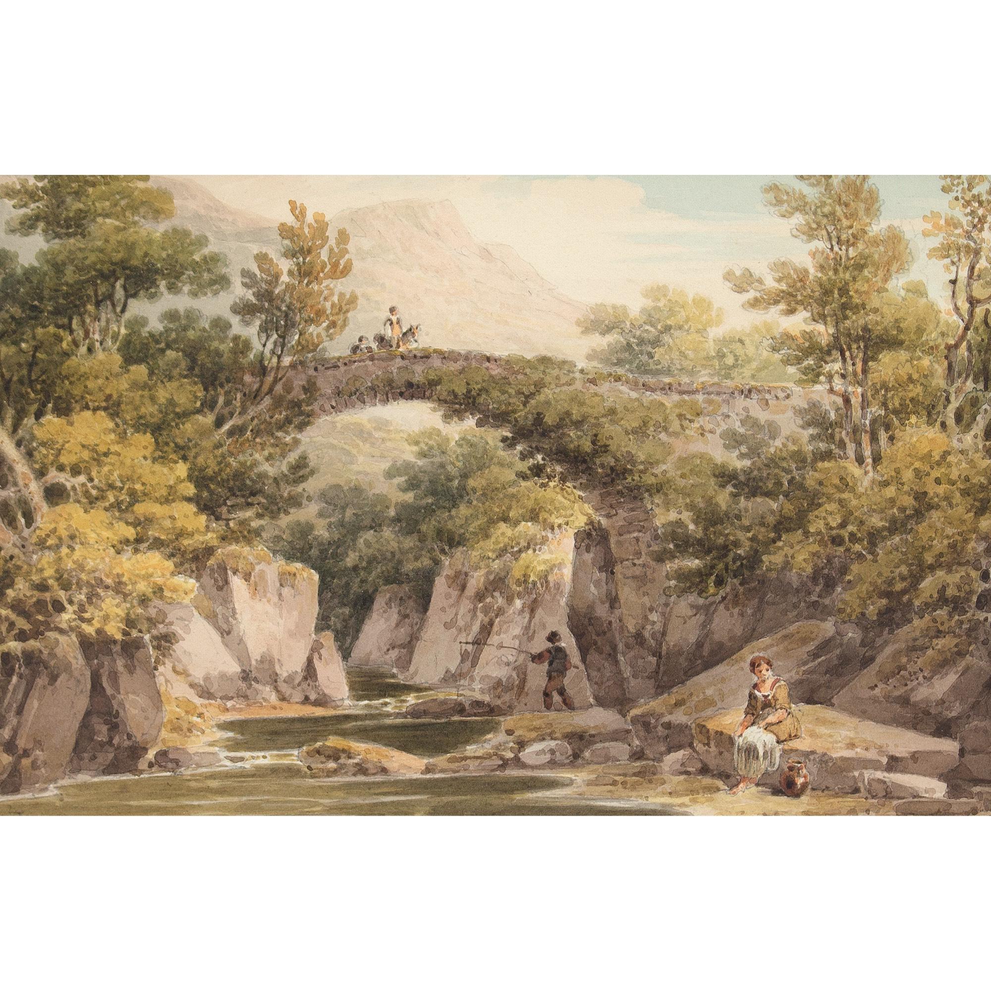 Paul Sandby Munn RWS, Mallevy, Merioneth, Galles del Nord, Acquerello in vendita 1