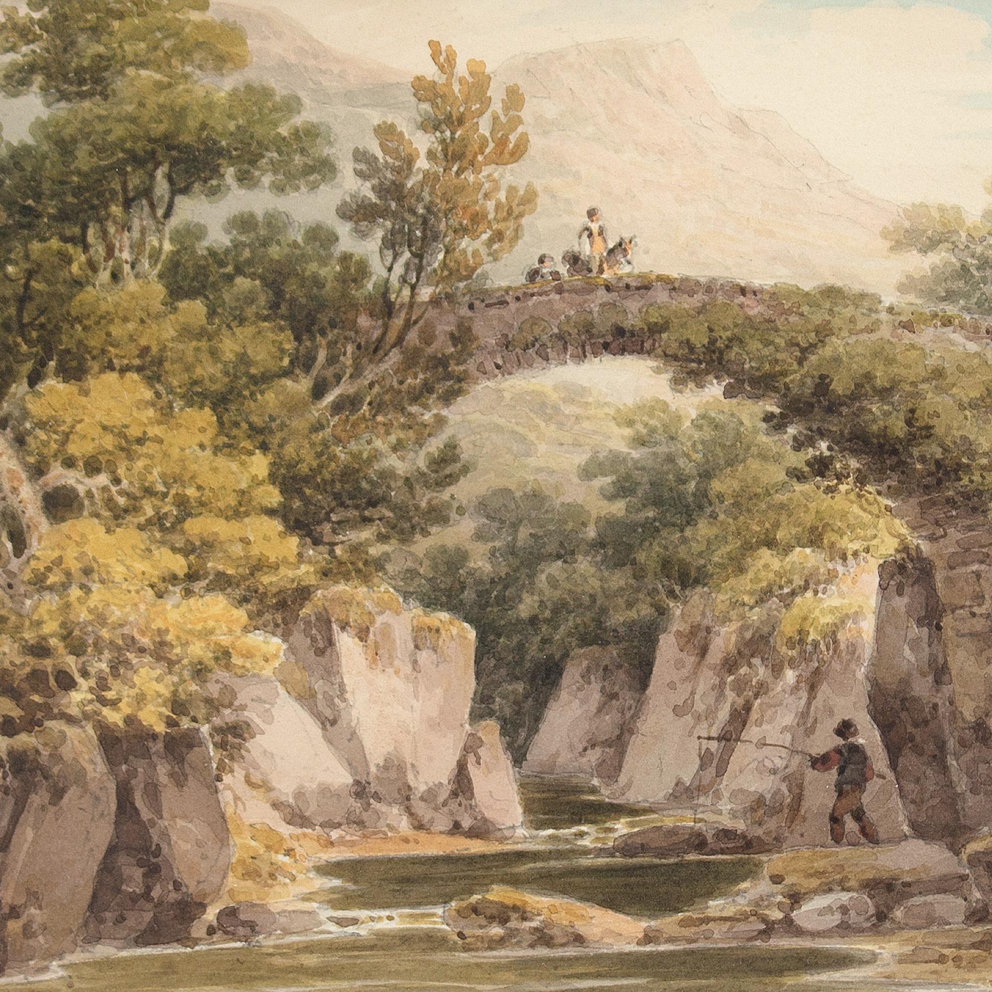 Paul Sandby Munn RWS, Mallevy, Merioneth, Galles del Nord, Acquerello in vendita 3
