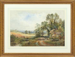 Henry John Kinnaird, A Sussex Lane, Antique Watercolour