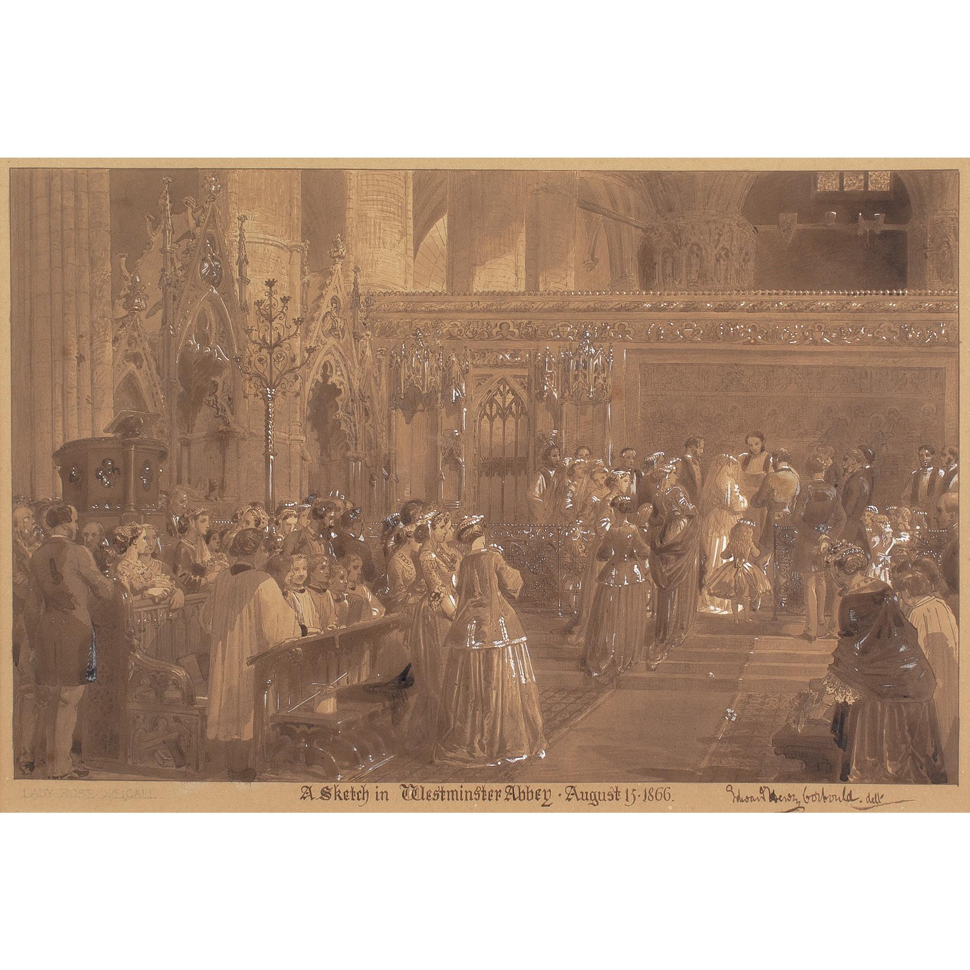 Edward Henry Corbould, Westminster Abbey, The Wedding 1
