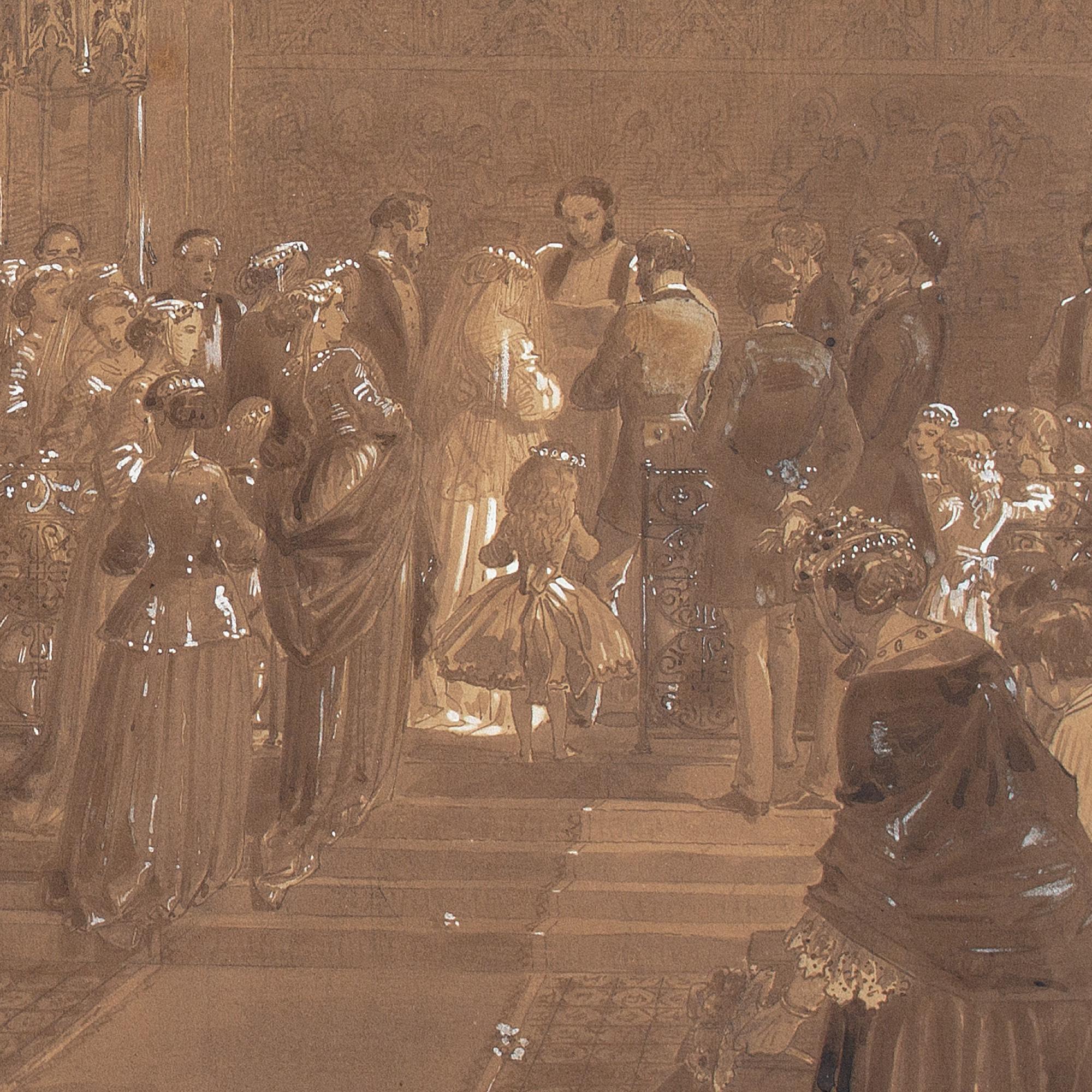 Edward Henry Corbould, Westminster Abbey, The Wedding 7