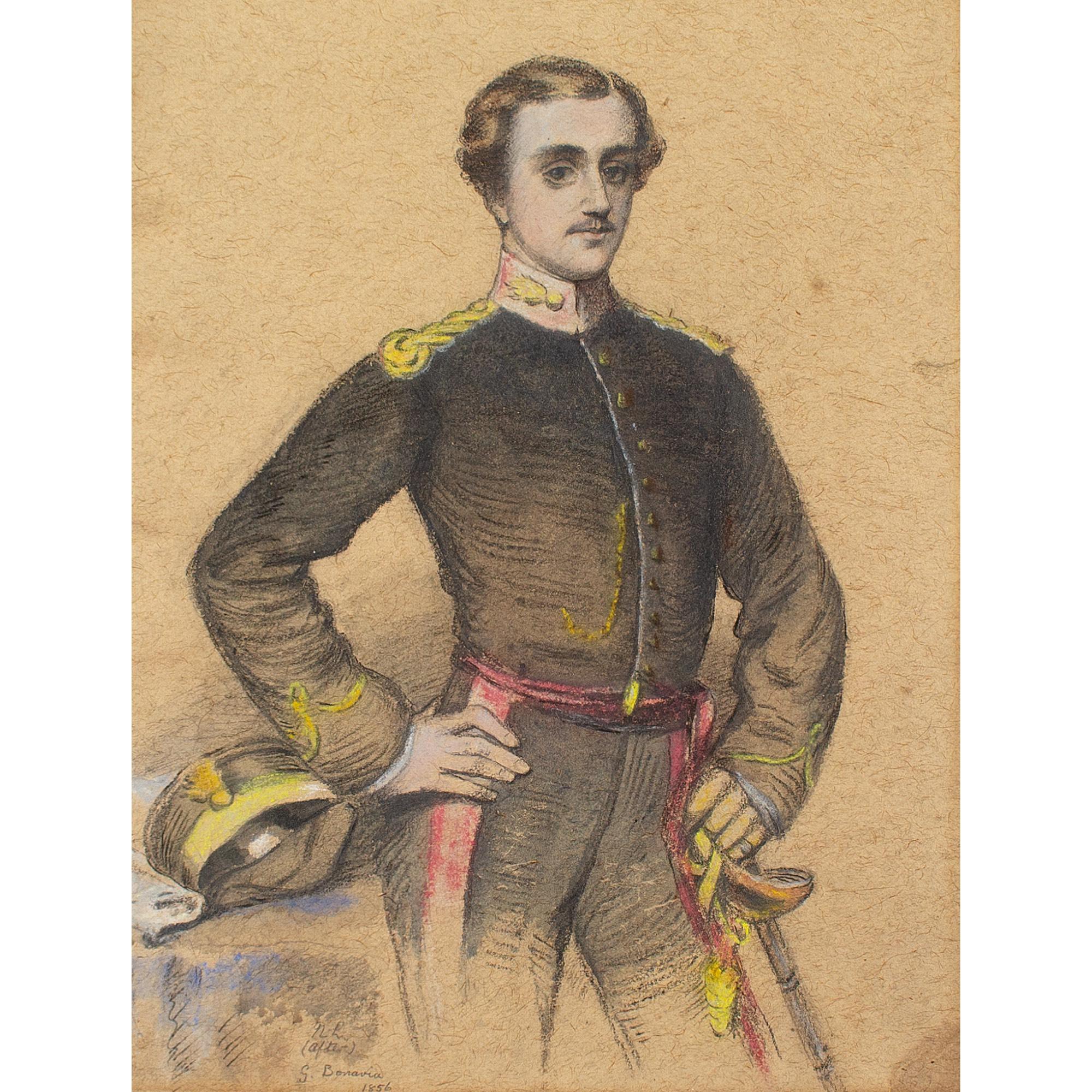 George Bonavia, Portrait Of A Young Officer For Sale 1
