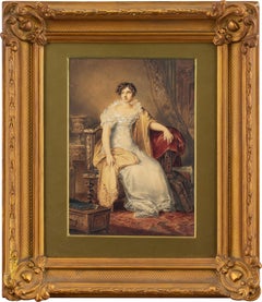 James Stephanoff, Portrait Of Miss Smernove, peinture à l'huile