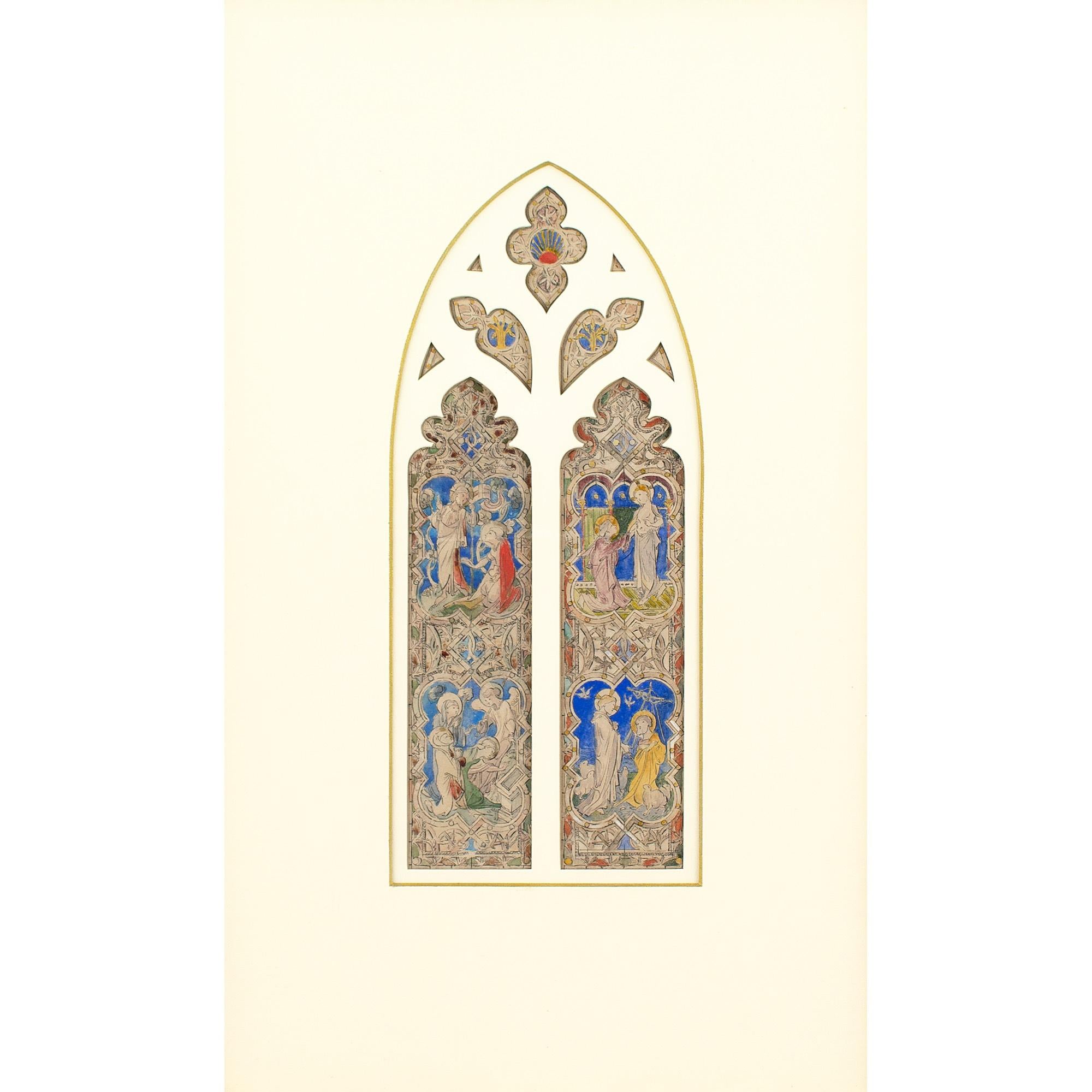 Hardman & Co. Stained Glass Window Design, Minchinhampton Church - Art by Unknown