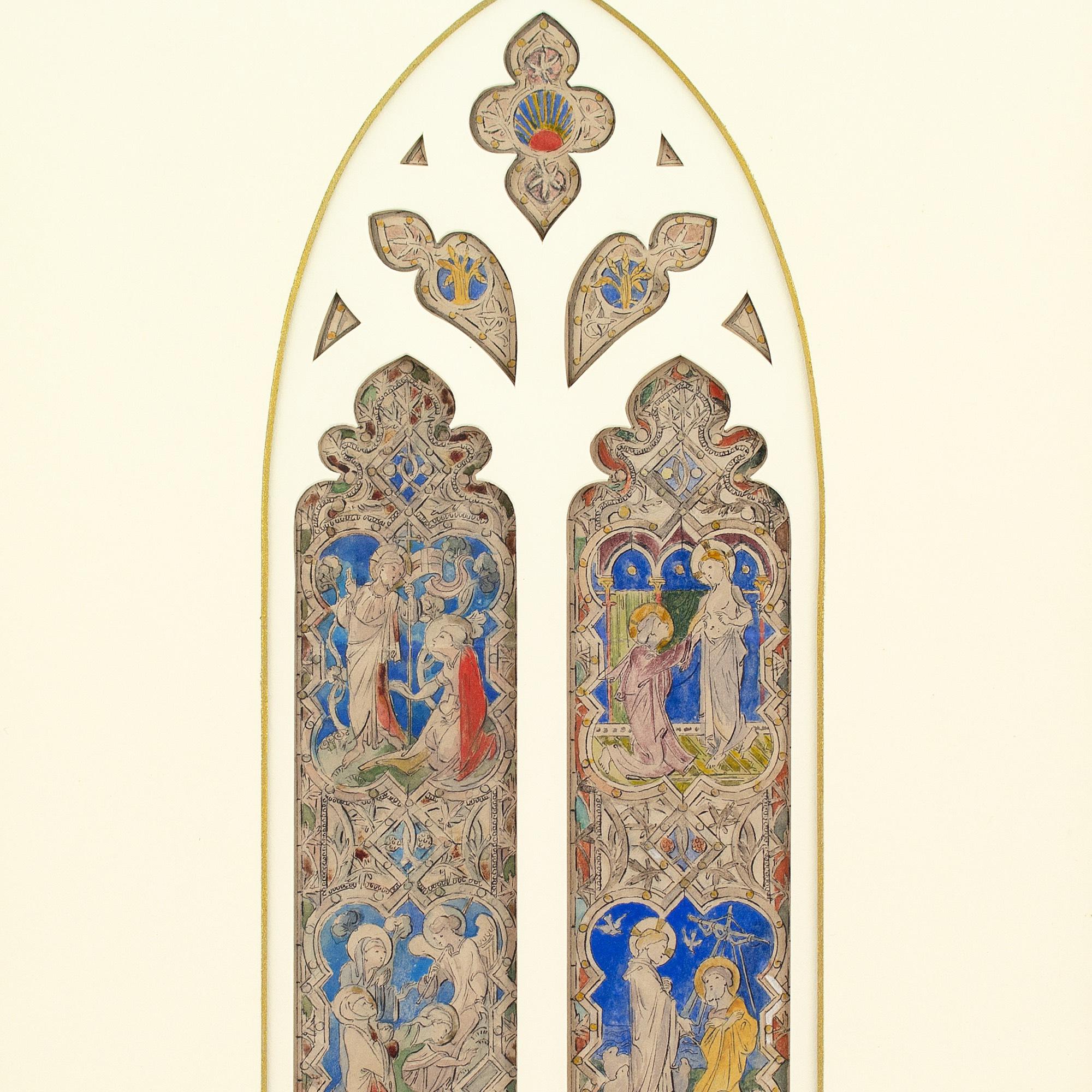 Unknown Hardman and Co. Stained Glass Window Design, Minchinhampton