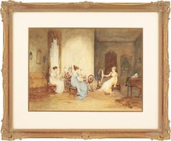 George H. Hay, Filare la lana, acquerello