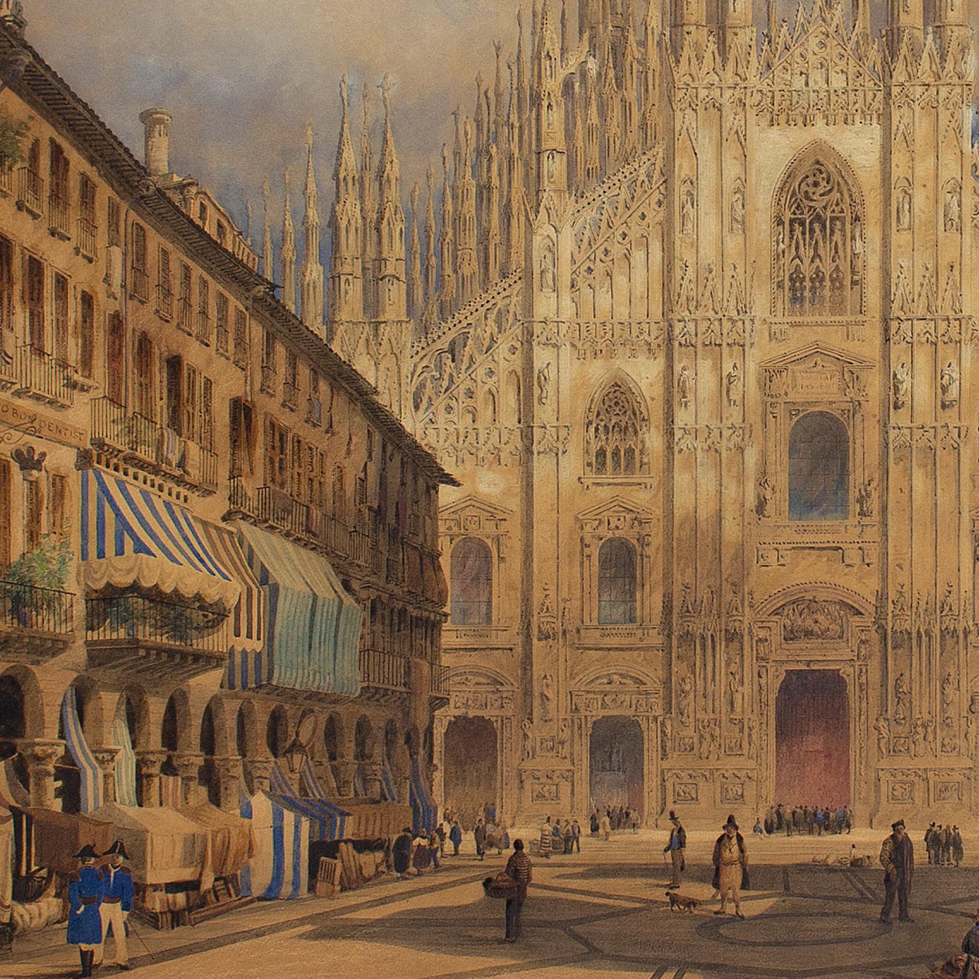 Joseph Josiah Dodd, Duomo Di Milano, Watercolour 6