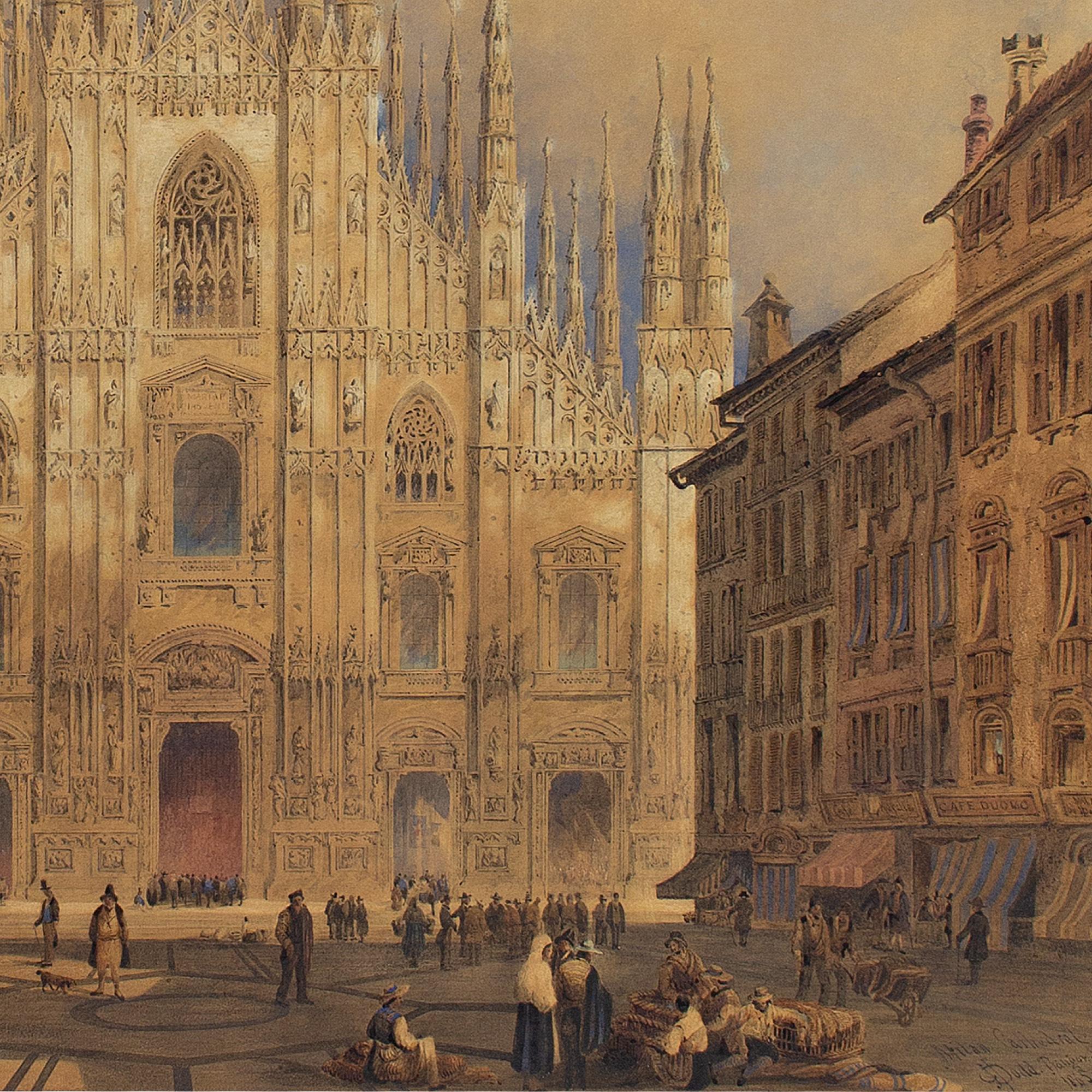 Joseph Josiah Dodd, Duomo Di Milano, Aquarell, Aquarell 8