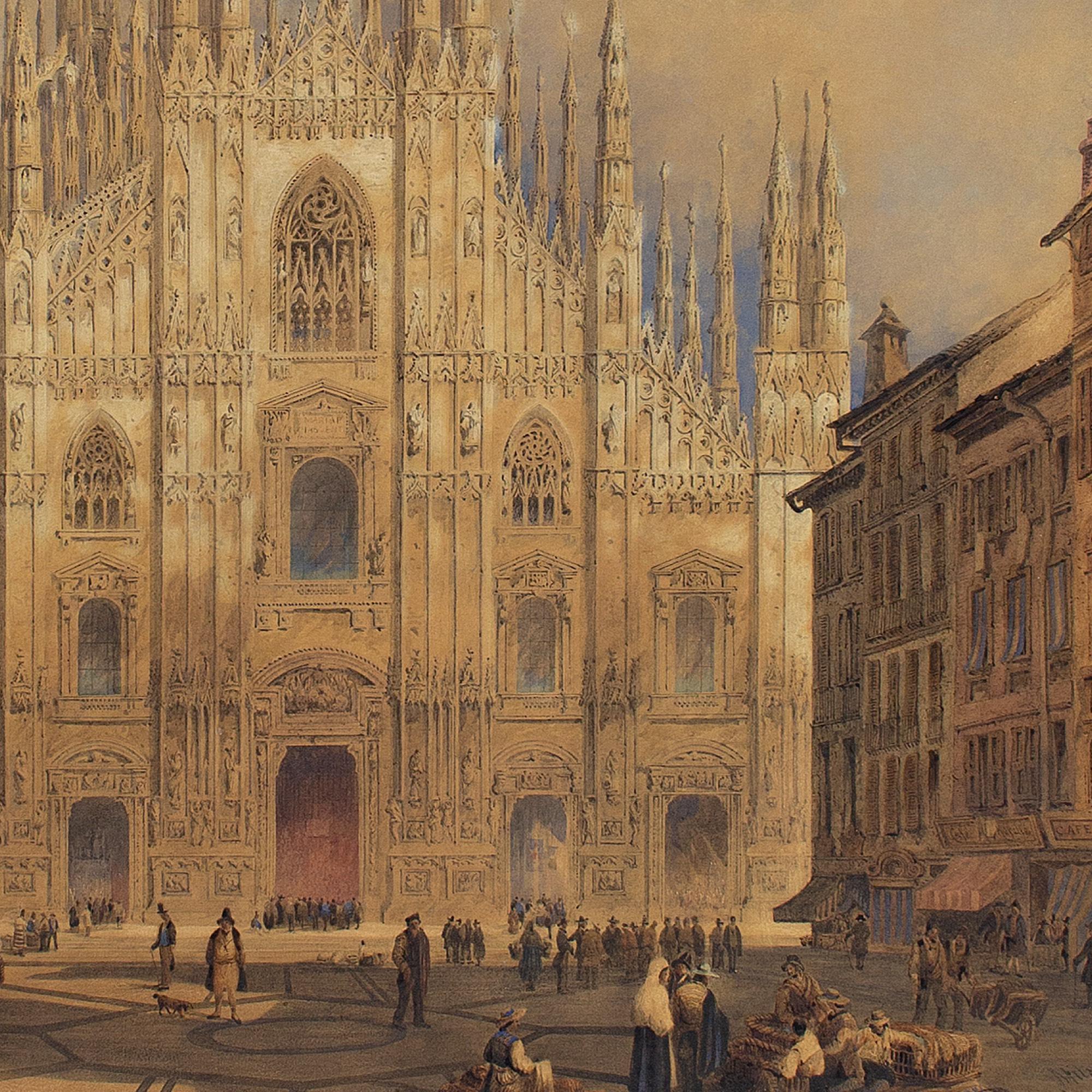 Joseph Josiah Dodd, Duomo Di Milano, Watercolour 7