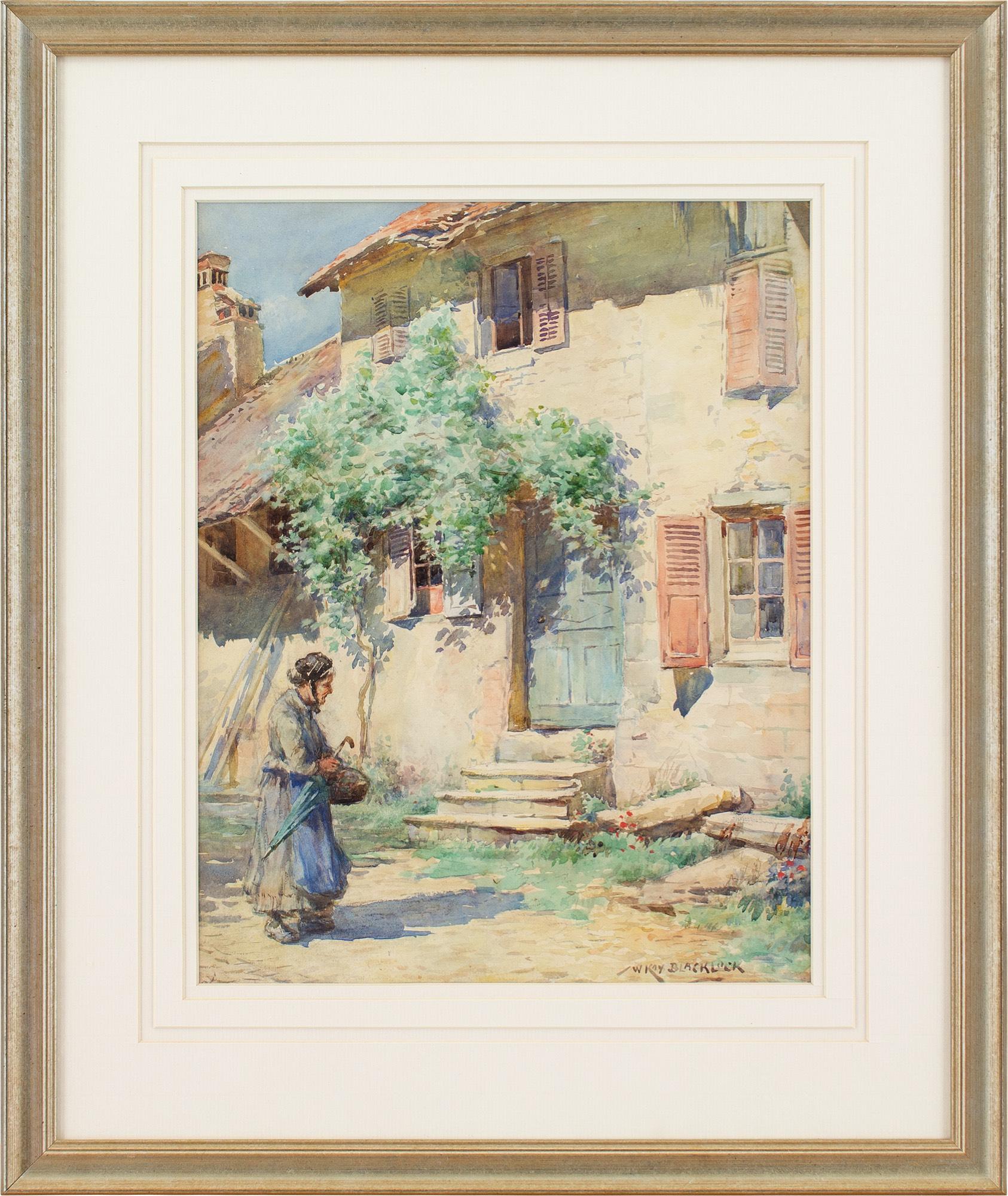 William Kay Blacklock ARCA, Kontinentales Bauernhaus im Sommer