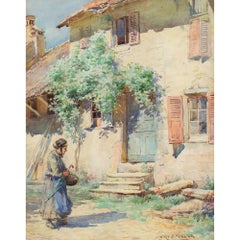 William Kay Blacklock ARCA, Continental Farmhouse In Summer