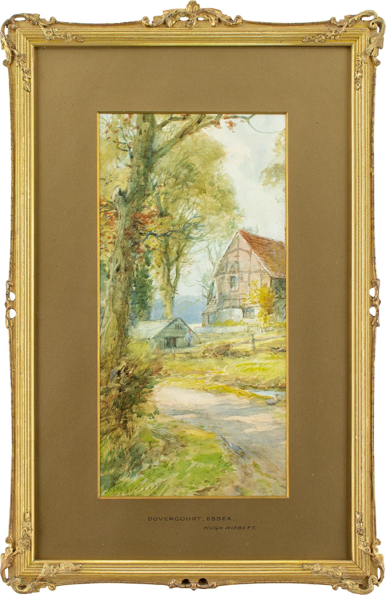 Hugh Nisbett, Par de vistas rurales con casas de campo 1