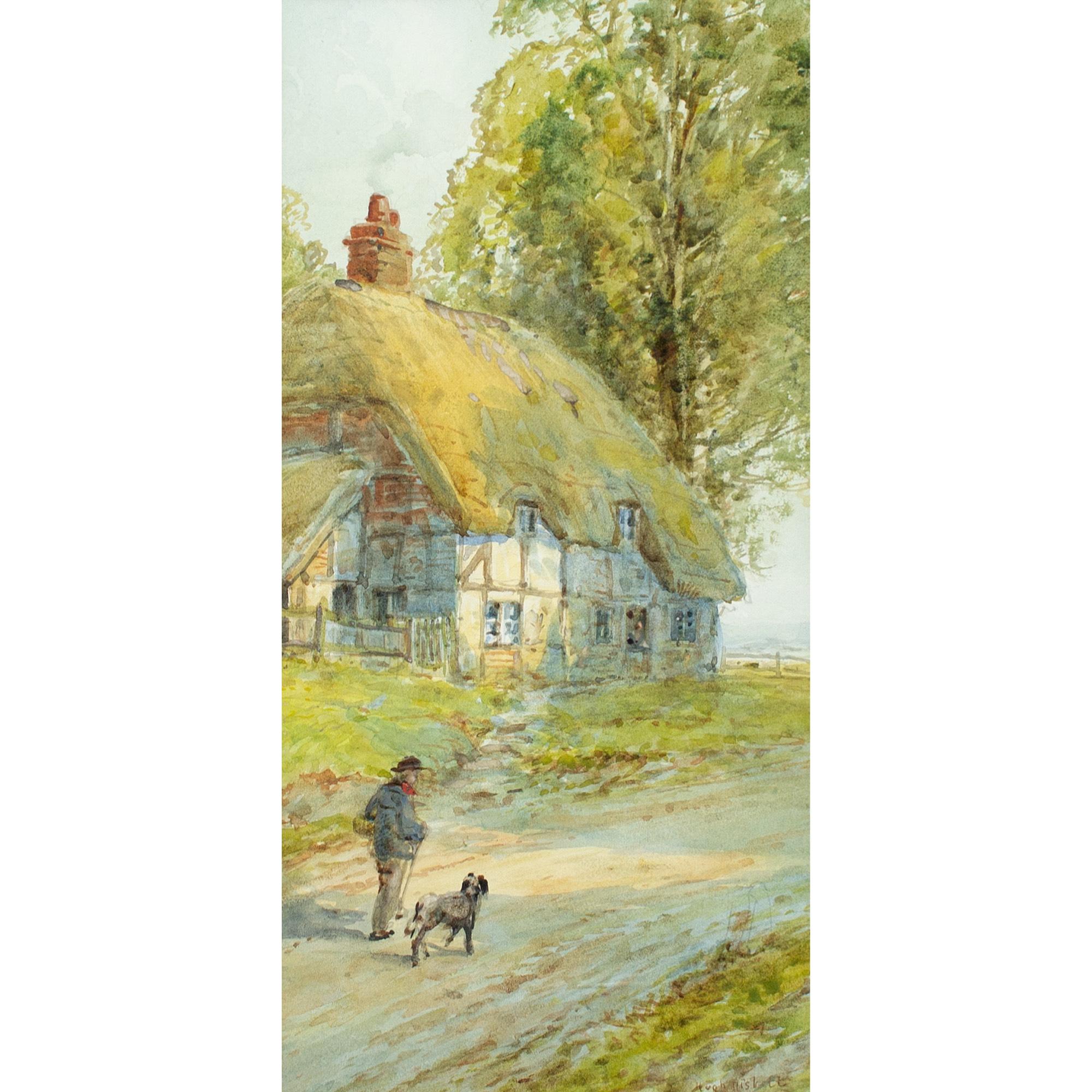 Hugh Nisbett, Par de vistas rurales con casas de campo 2