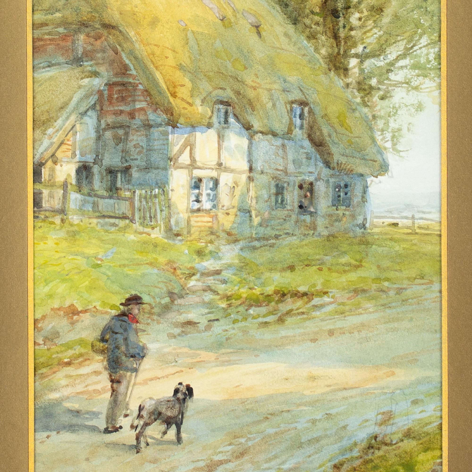 Hugh Nisbett, Par de vistas rurales con casas de campo 6