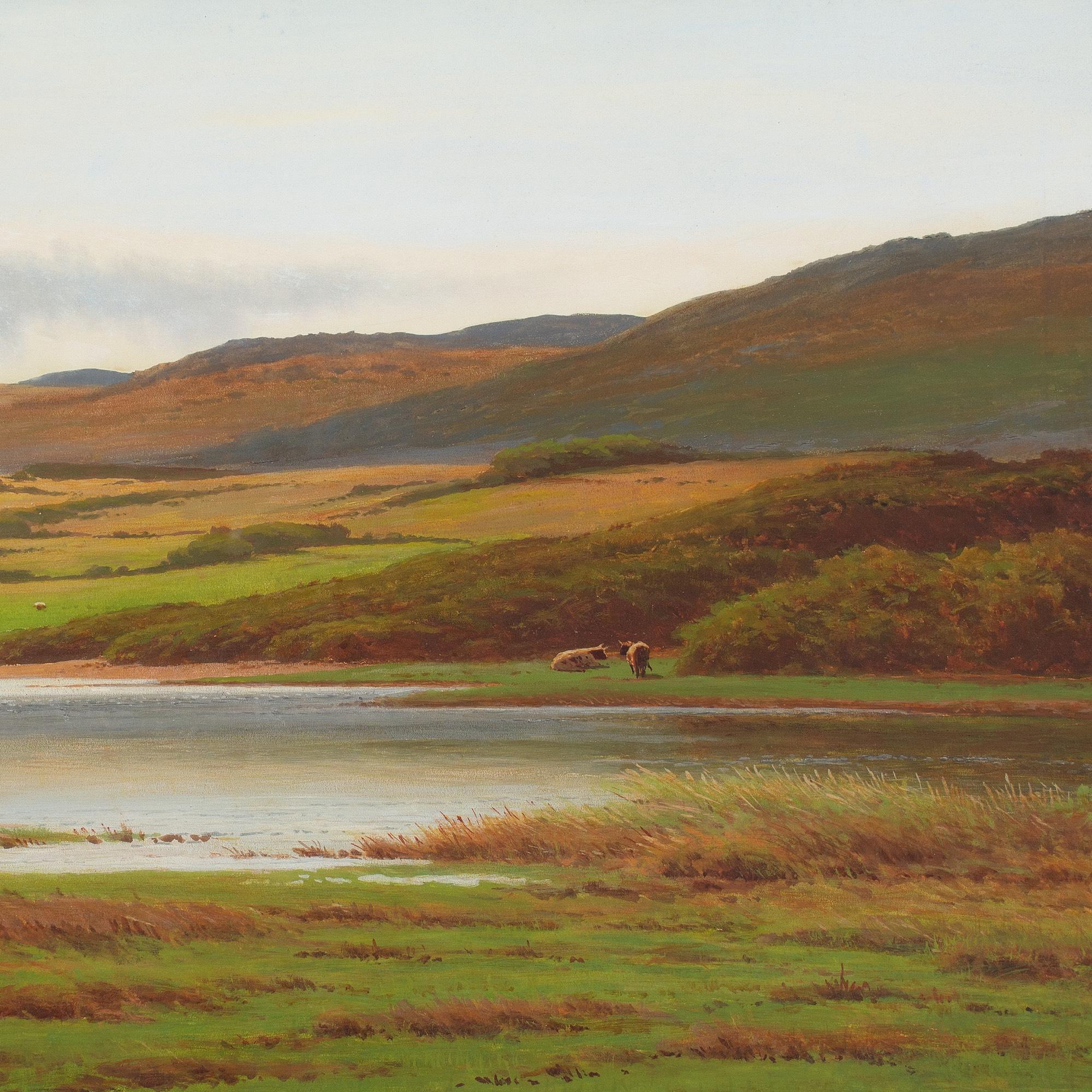 Joseph Knight, Moorlandschaftslandschaft mit Rindern 5