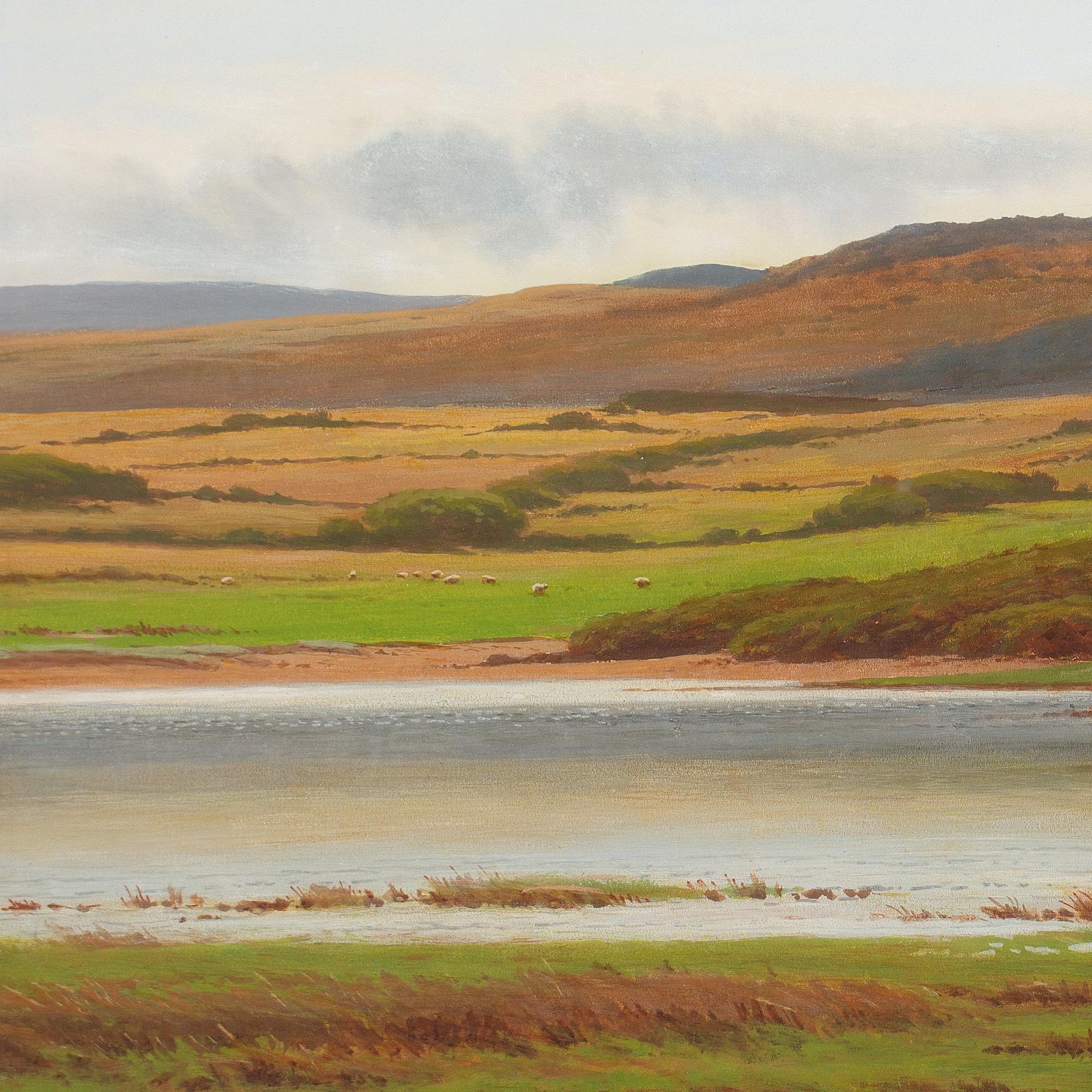 Joseph Knight, Moorlandschaftslandschaft mit Rindern 6